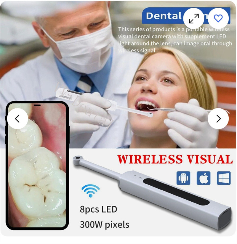 Dental Camara Intraoral Dental Wireless Wifi Endoscope for IOS Android Phone PC