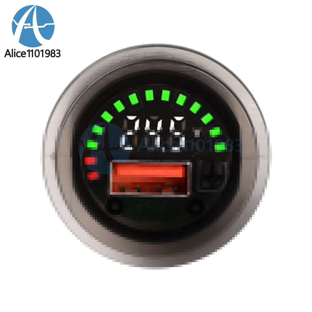 DC 7-30V Waterproof Digital Voltage Battery Capacity Level Indicator Voltmeter