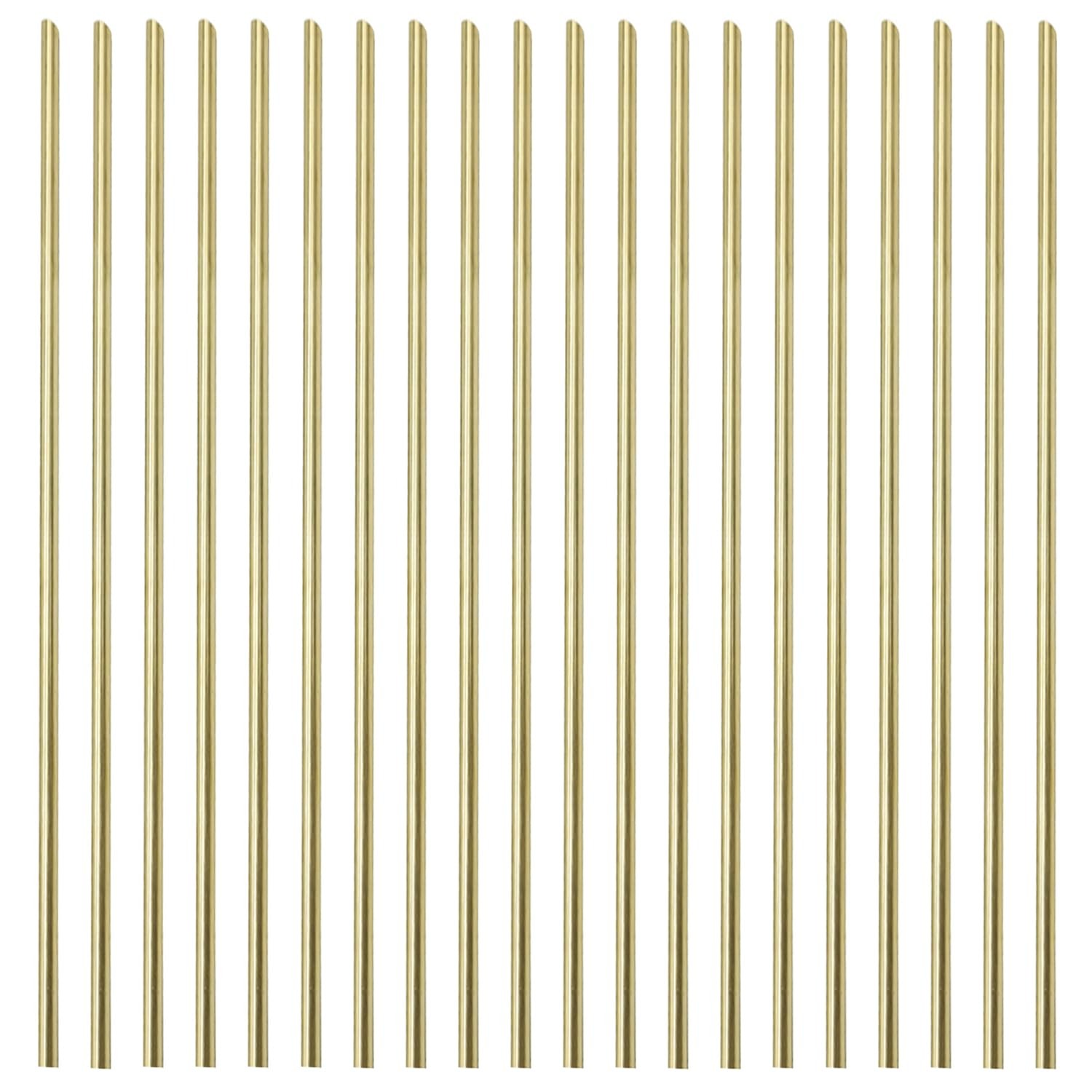 20PCS 1/8 inch Solid Round Brass Rod Inch – 20PCS, x 12