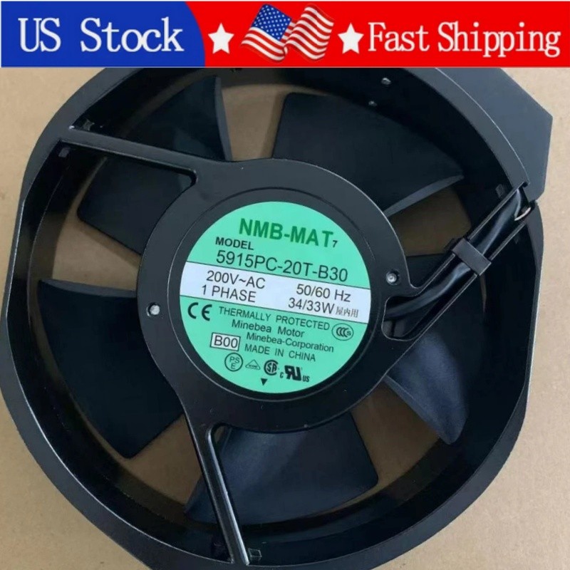 1PCS Brand New NMB-MAT 5915PC-20T-B30 AC200V 34/33W Fan Fast Shipping