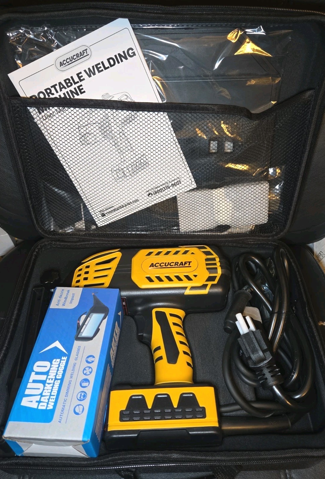 Portable Welding Machine,110V Handheld Welder w/IGBT Inverter 5 Variable Kit NEW