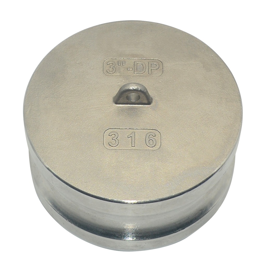 3″ 3 in inch Type DP Dust Plug Adapter Hose Fitting Camlock Stainless Steel SS