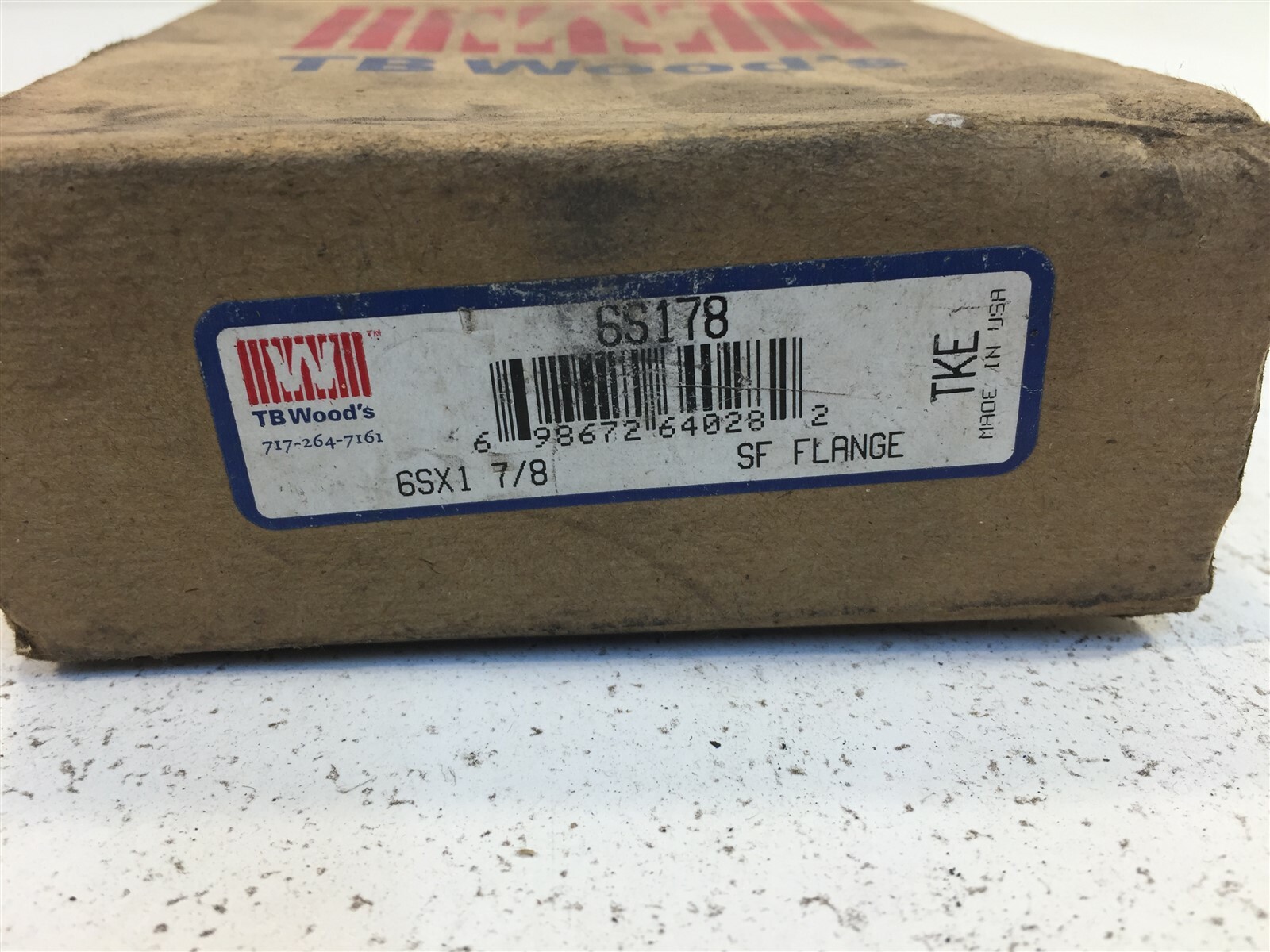 (1) TB Woods SF Coupling Flange 6S 1-7/8″ Bore – New Old Stock 6S178