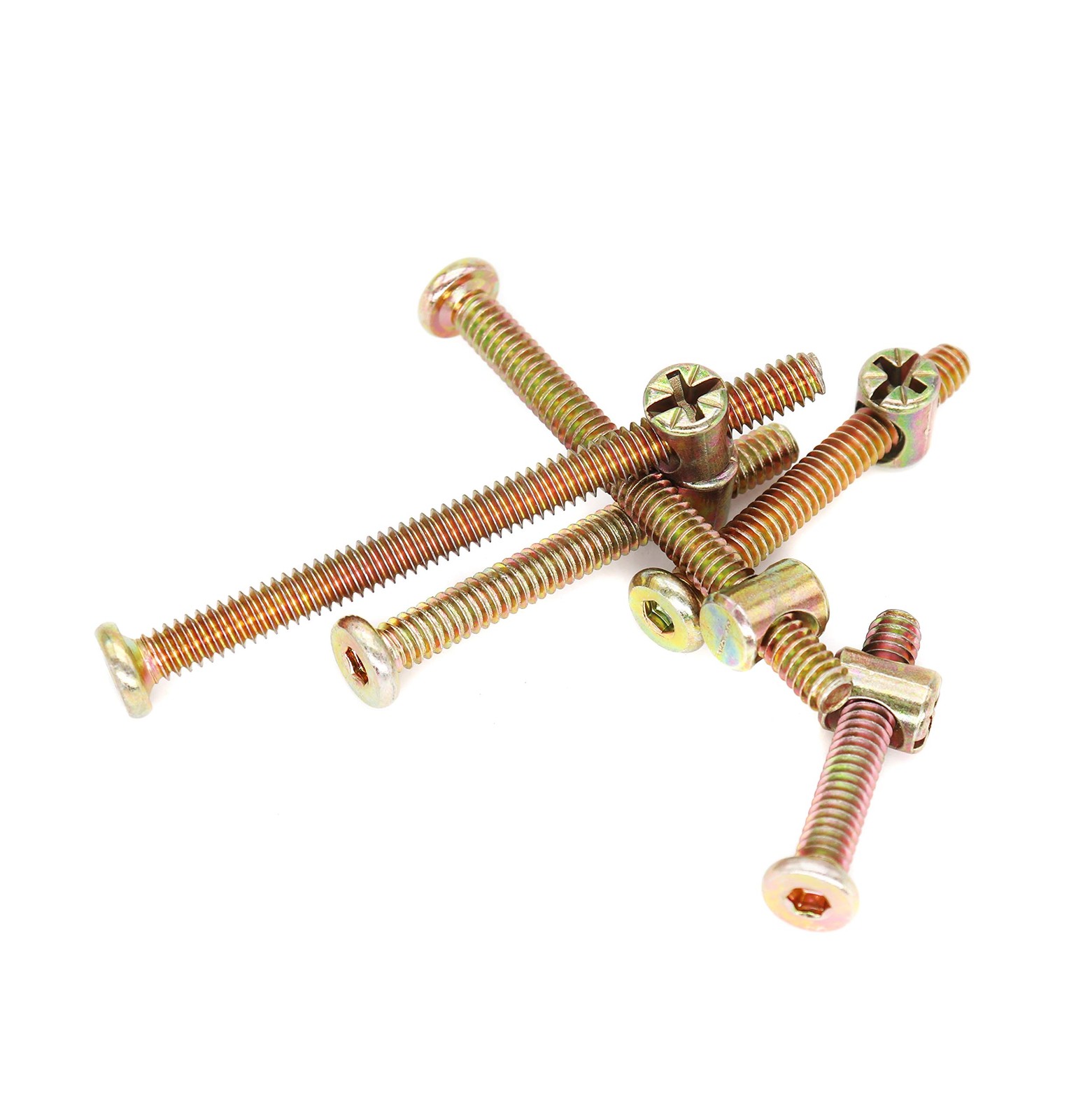 binifiMux 50pcs 1/4-20″ Baby Bed Hardware Replacement Kit, One Size, Bronze