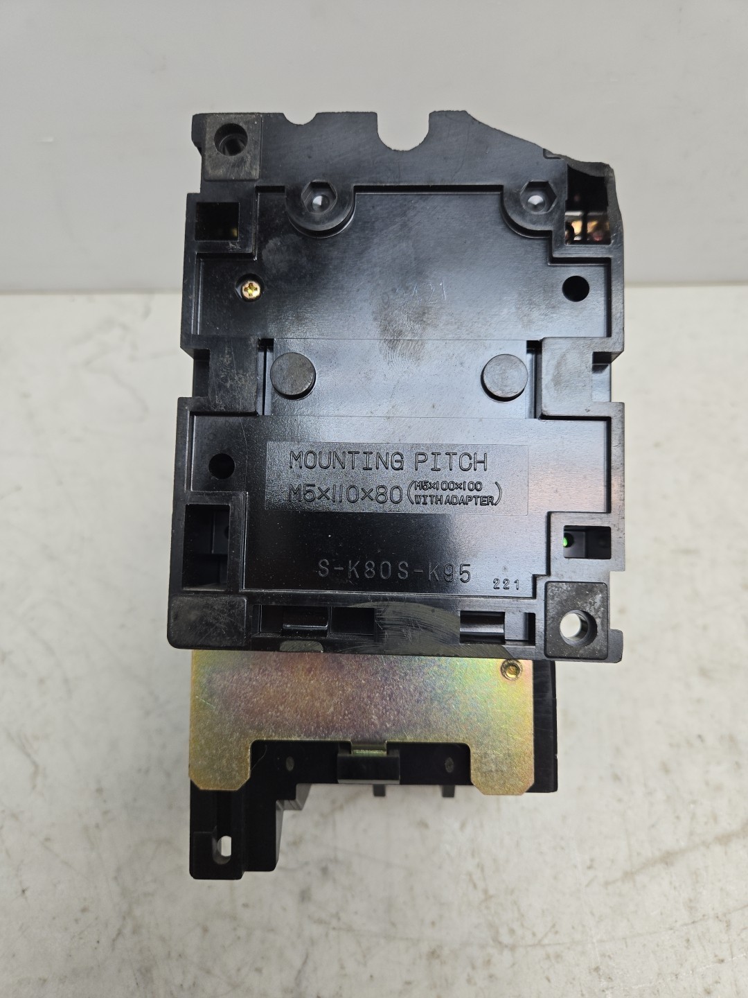 Mitsubishi S-K95 Magnetic Contactor 3 Pole w/ TH-K60TAKP Overload Relay Damage