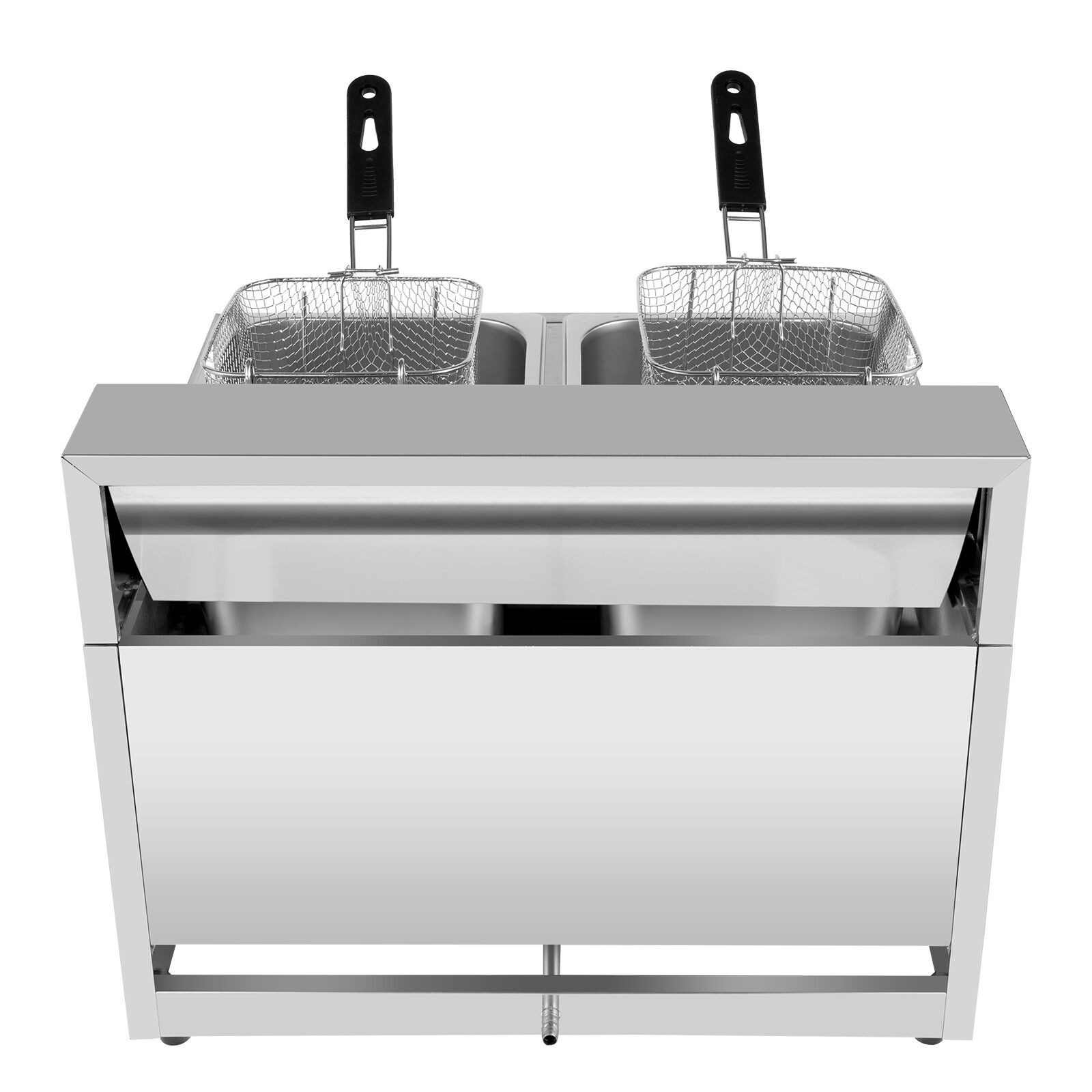 12L Commercial Propane Deep Fryer Countertop Gas Fryer & 2Baskets LPG + 2 Lids
