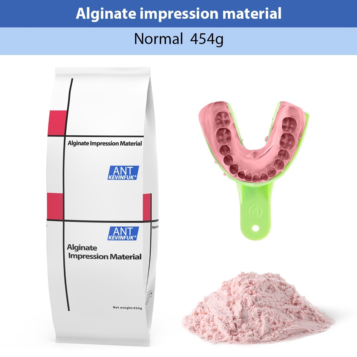 6 x Dental Chromatic Normal Set Dust Free Impression Material Alginate Dental