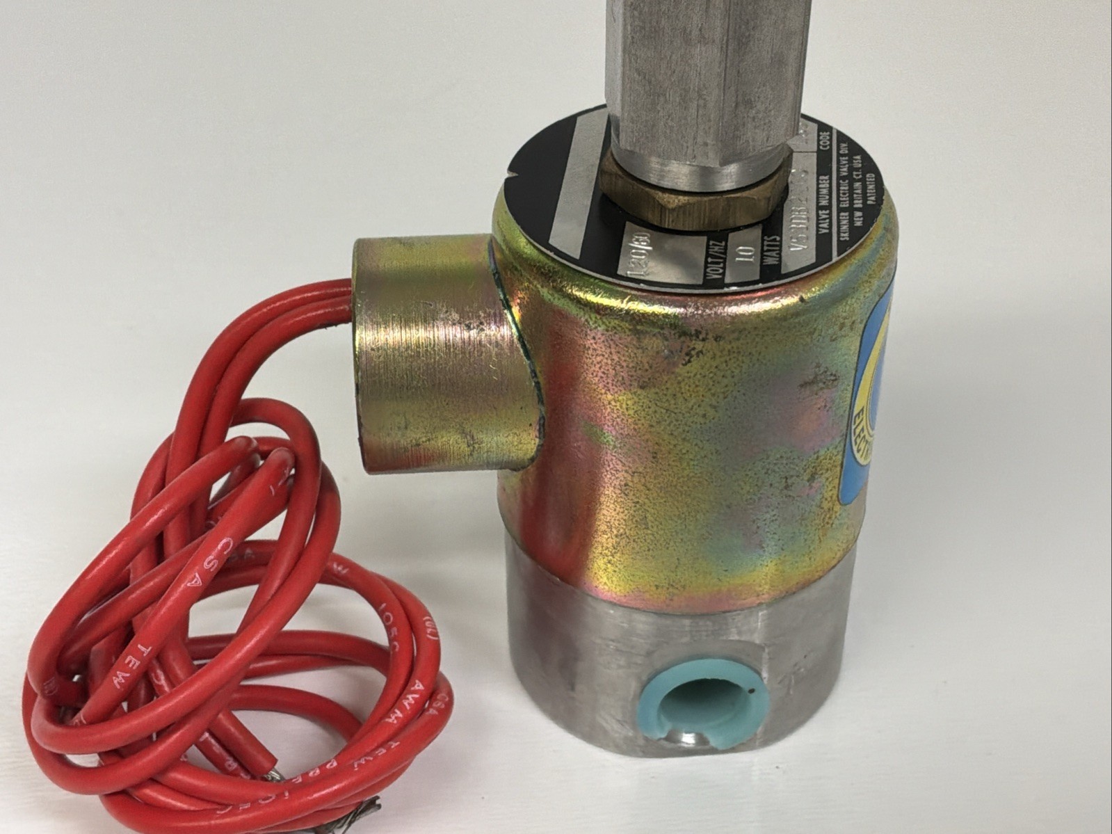 Skinner V53DB2100 Solenoid Valve 120VAC 10W 100 PSI 1/16 Orifice USA