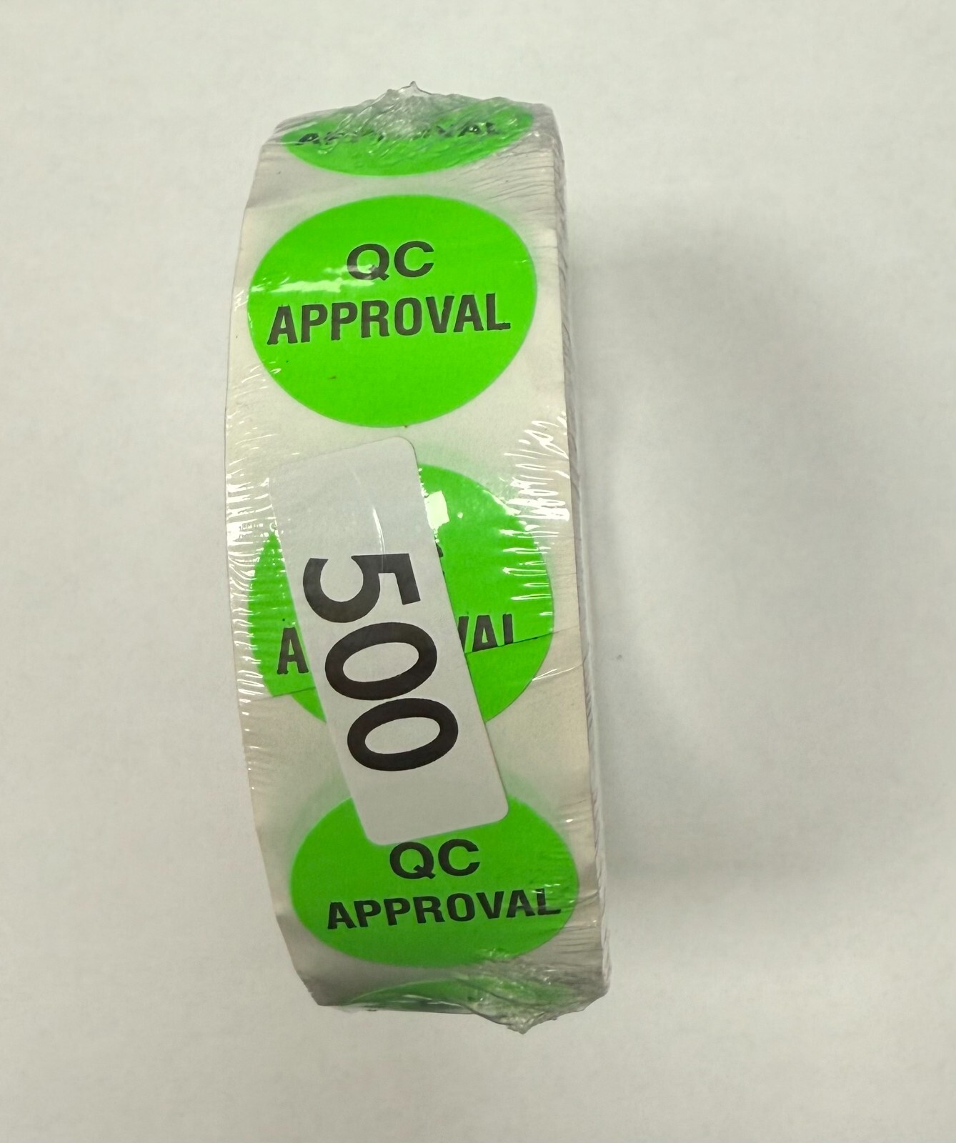 ULINE CIRCLE INVENTORY QUALITY CONTROL LABELS – «QC APPROVAL», 2″ – 500/ROLL