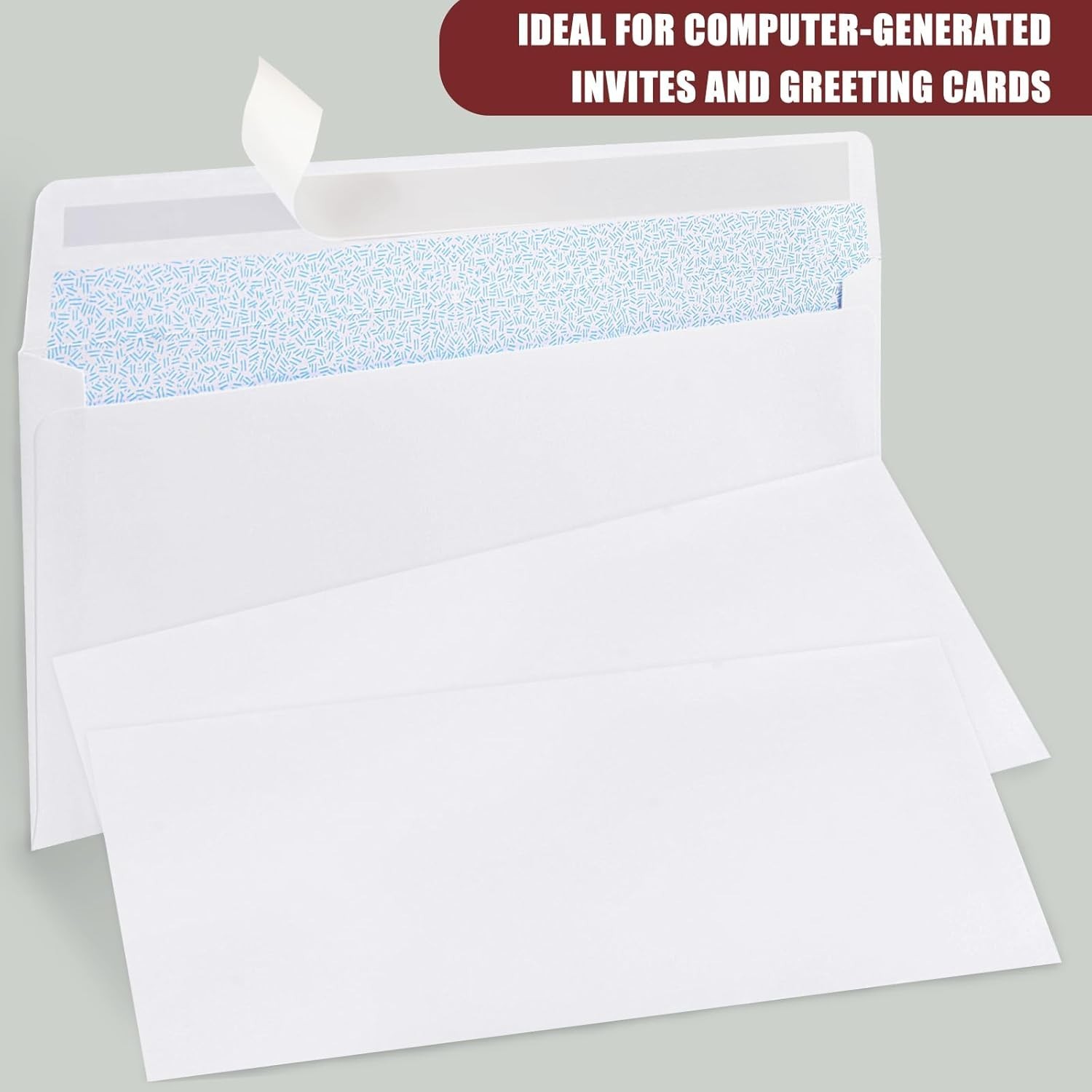 No.10 Self-Adhesive Envelopes – 72 Count Bulk Pack for Secure Document Shipping