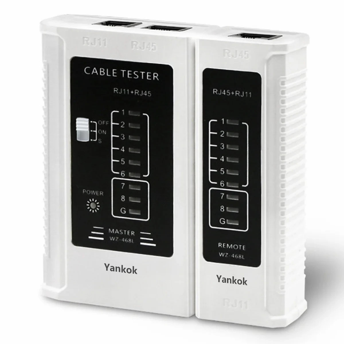 Network Cable Tester Test Tool RJ45 RJ11 RJ12 CAT5 CAT6 UTP USB LAN Wire White