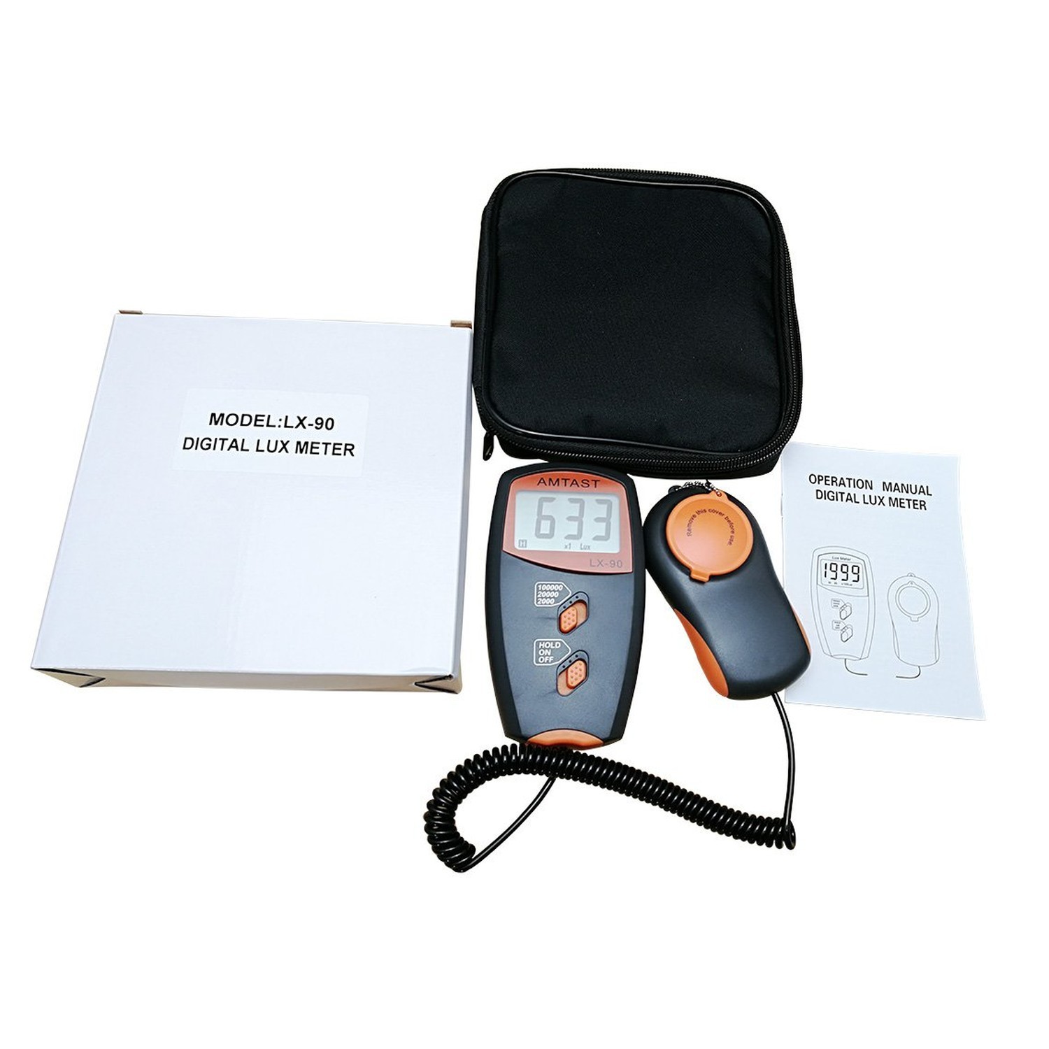 Digital LUX Meter Digital Indicator UV Meter Light Meter with LCD Display Lux…