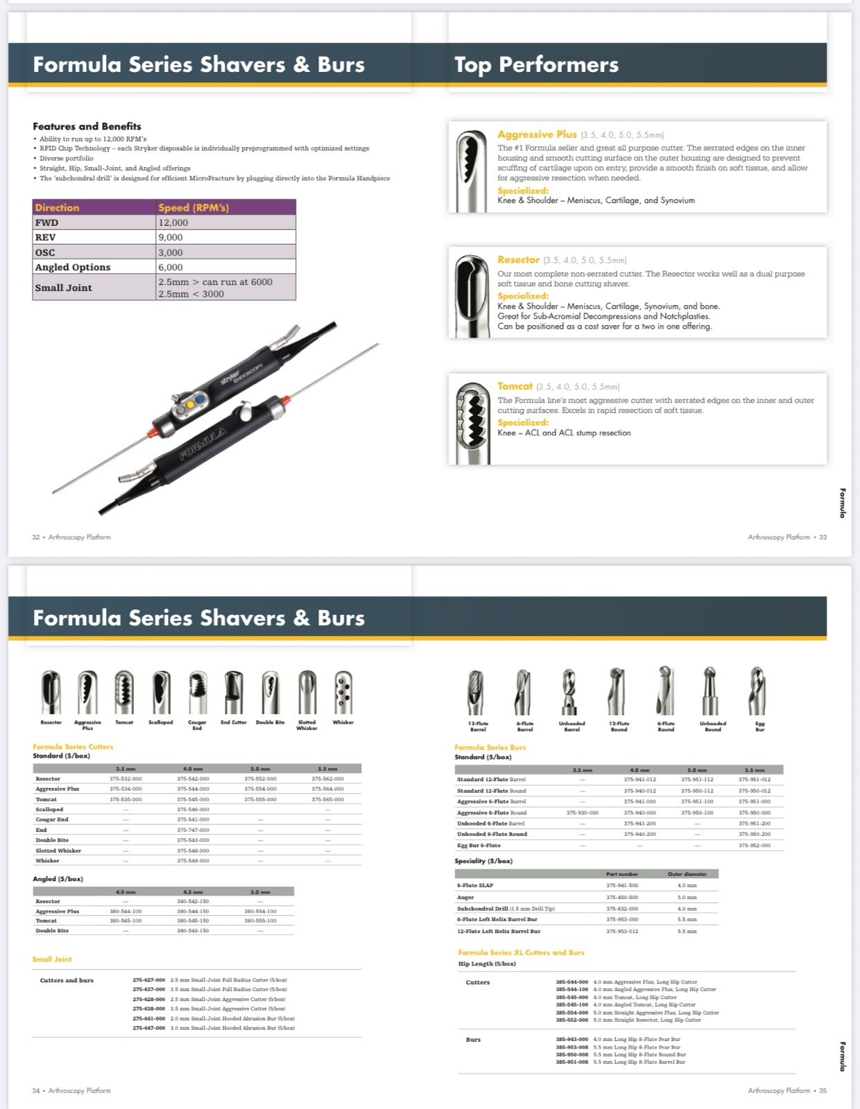STRYKER 279-351-103 SERFAS ENERGY 90-S XL PROBE 3.5MM X 180MM (Other Available)
