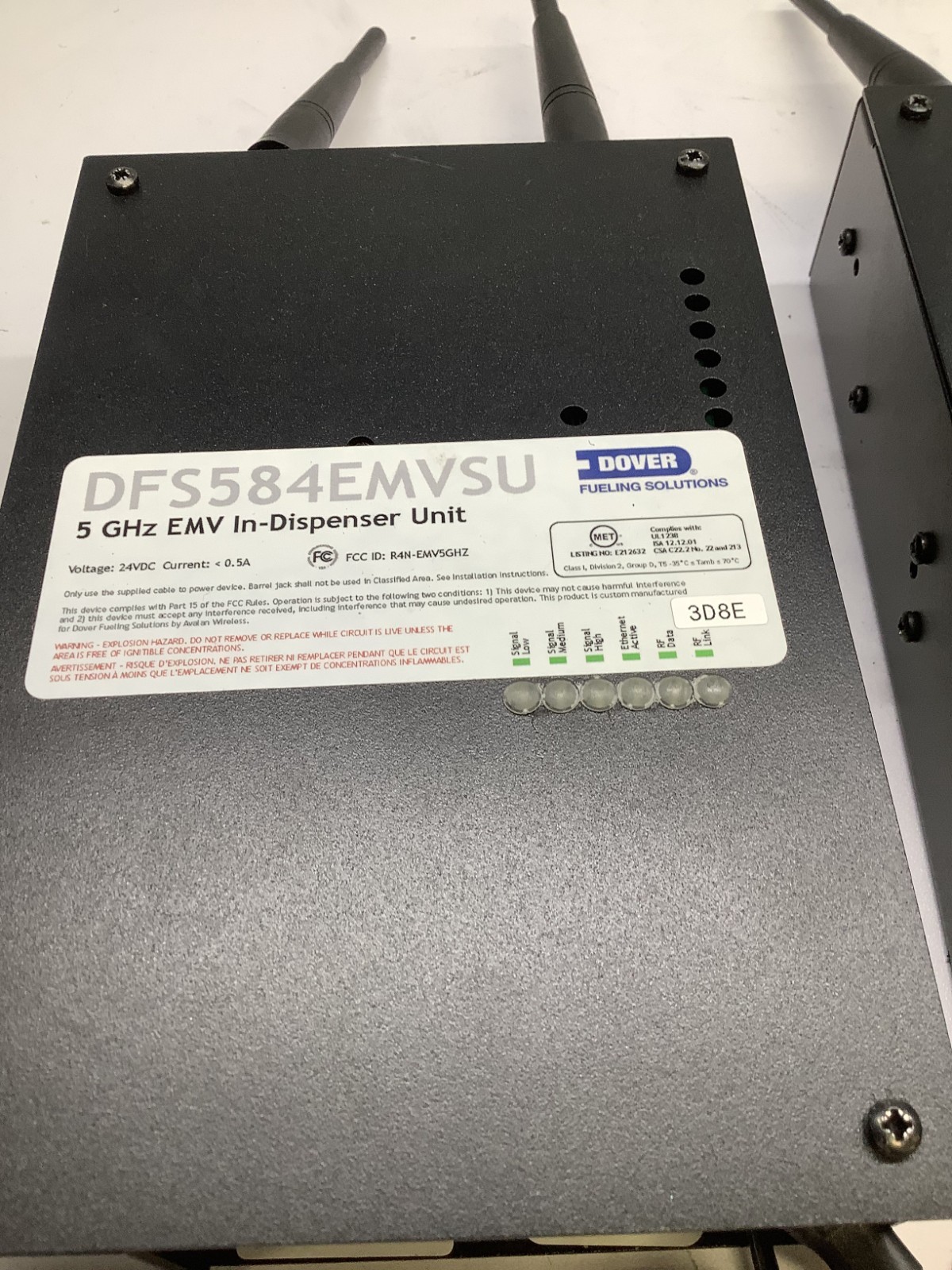 (Lot of 2) Dover DFS584EMVSU 24VDC 0.5A 5GHz EMV In-Dispenser Unit,Black RD- ST0