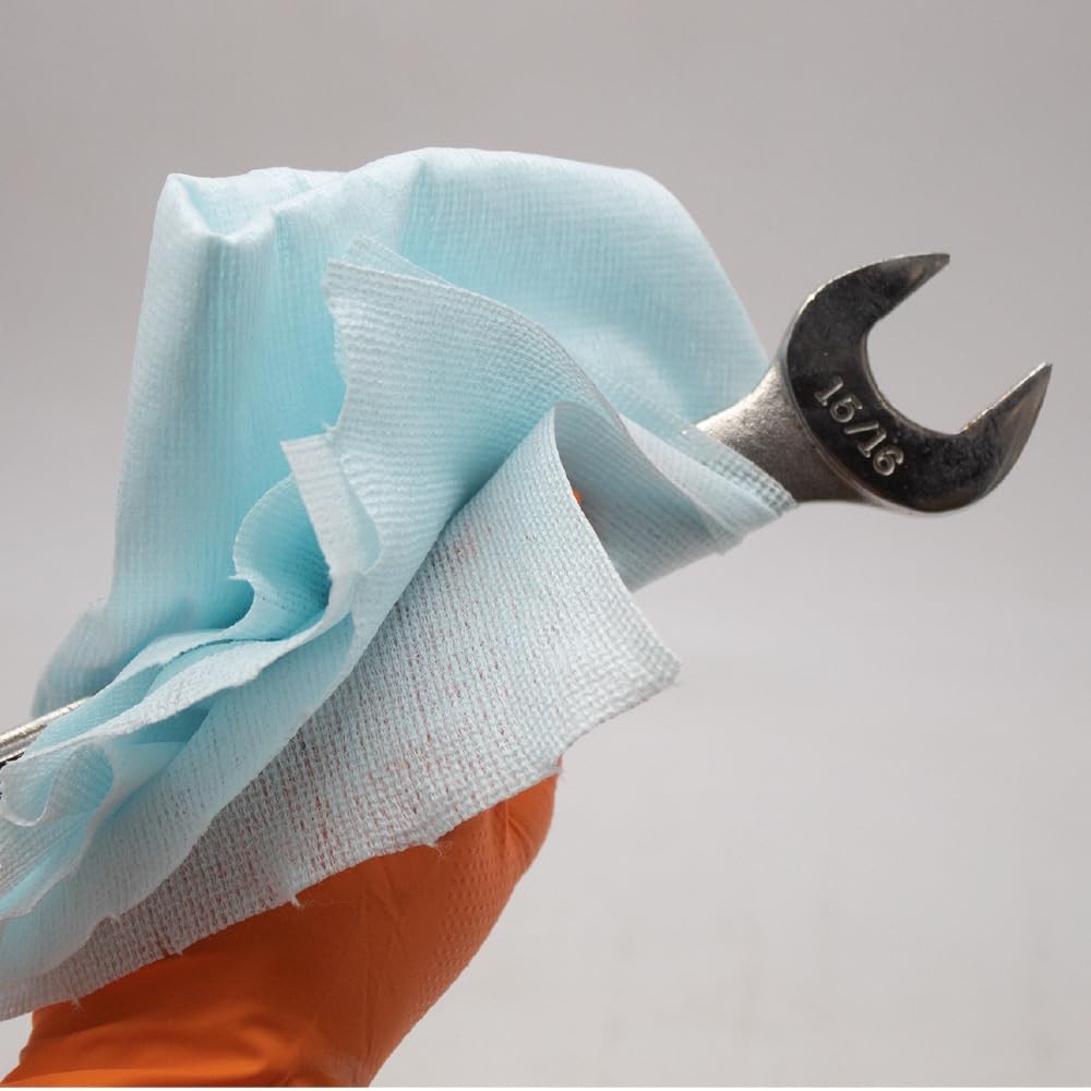 Industrial Wipes Jumbo Roll, Blue (500 Sheets/Roll)