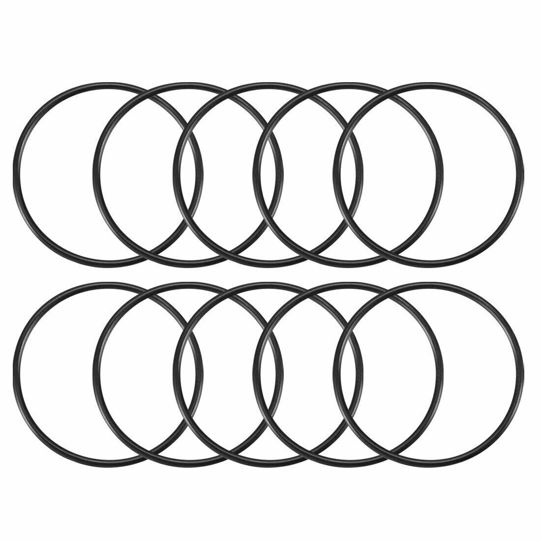 10 Pcs Black Rubber O Ring Oil Seal Gasket Washers 33mm x 30mm x 1.5mm