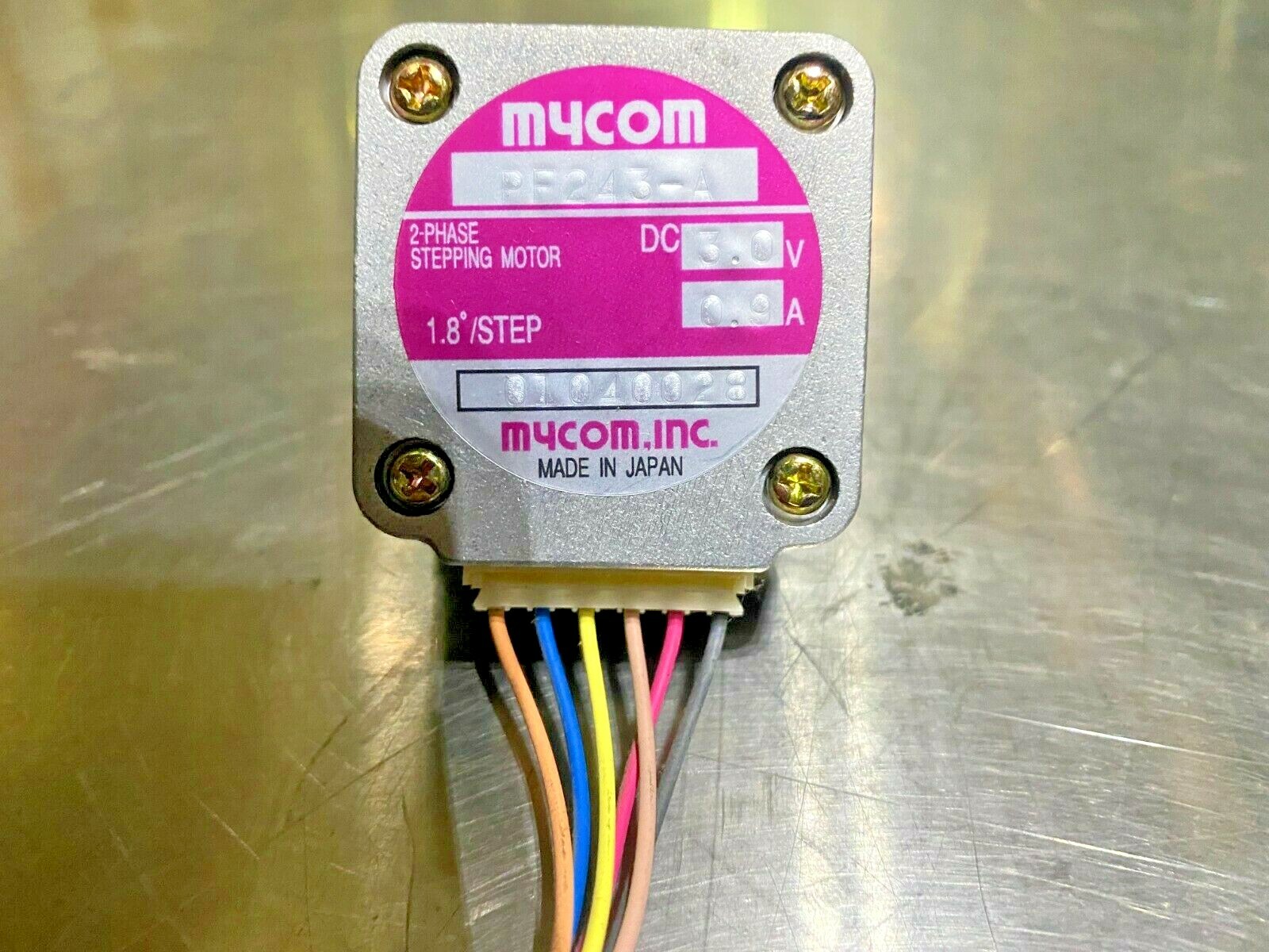 Mycom PF243-A 3.0V 0.9A 1.8Deg/Step 2-Phase Stepping Motor – Stepper