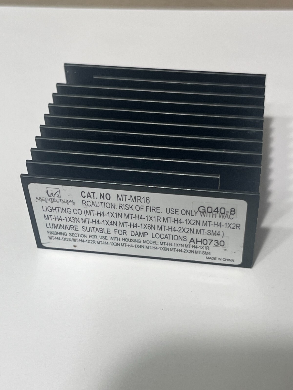 Aluminum Black Powder Coated Finish Heatsink