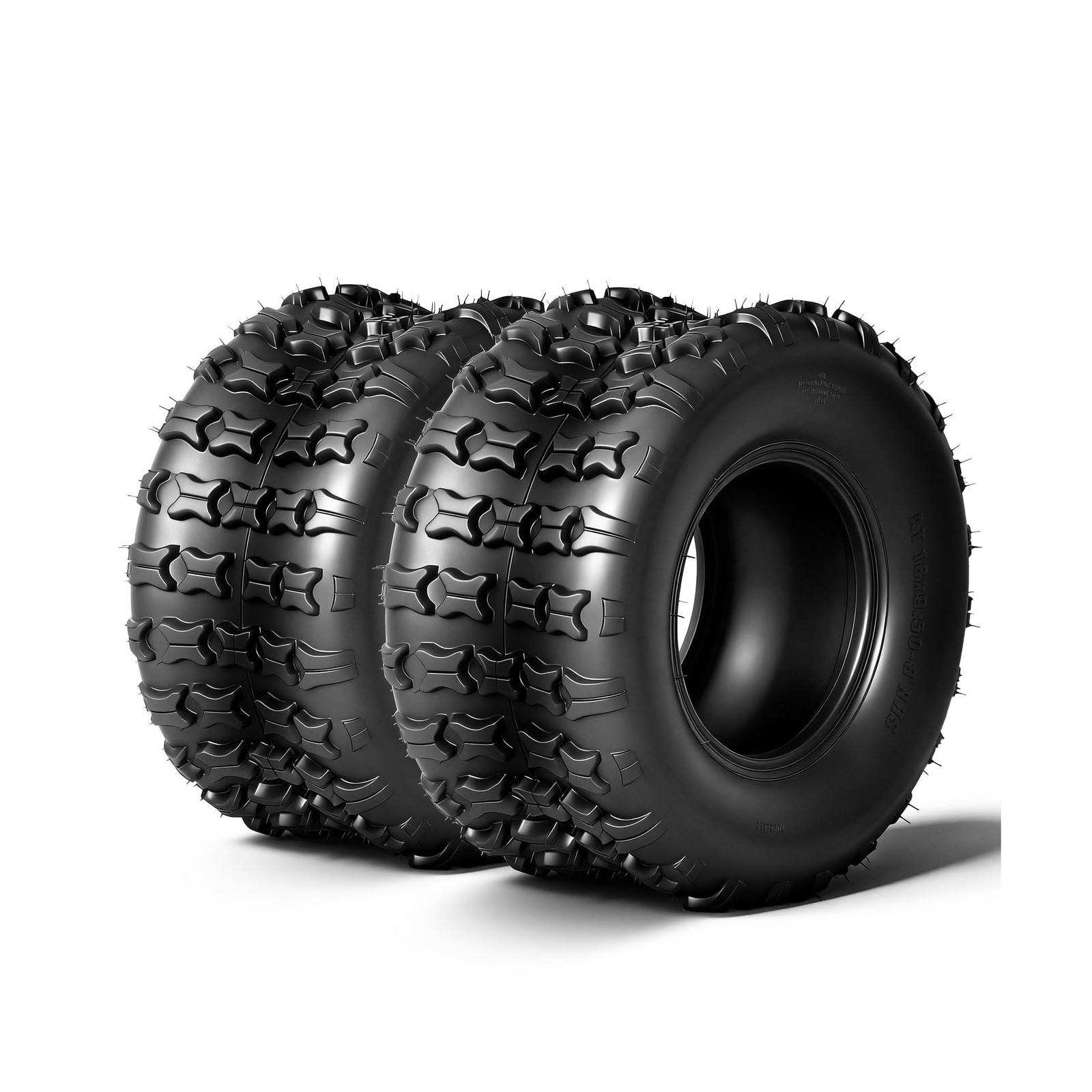 Set of 2 18×9.5-8 ATV UTV Tires, 18×9.5×8 All-Terrain Tires, 4-Ply Rated, Hea…