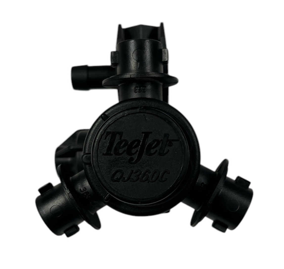 TeeJet Dry Boom Nozzle Body 3-Outlet Single Hose Shank, 1/2″ – QJ363C-500-1-NYB