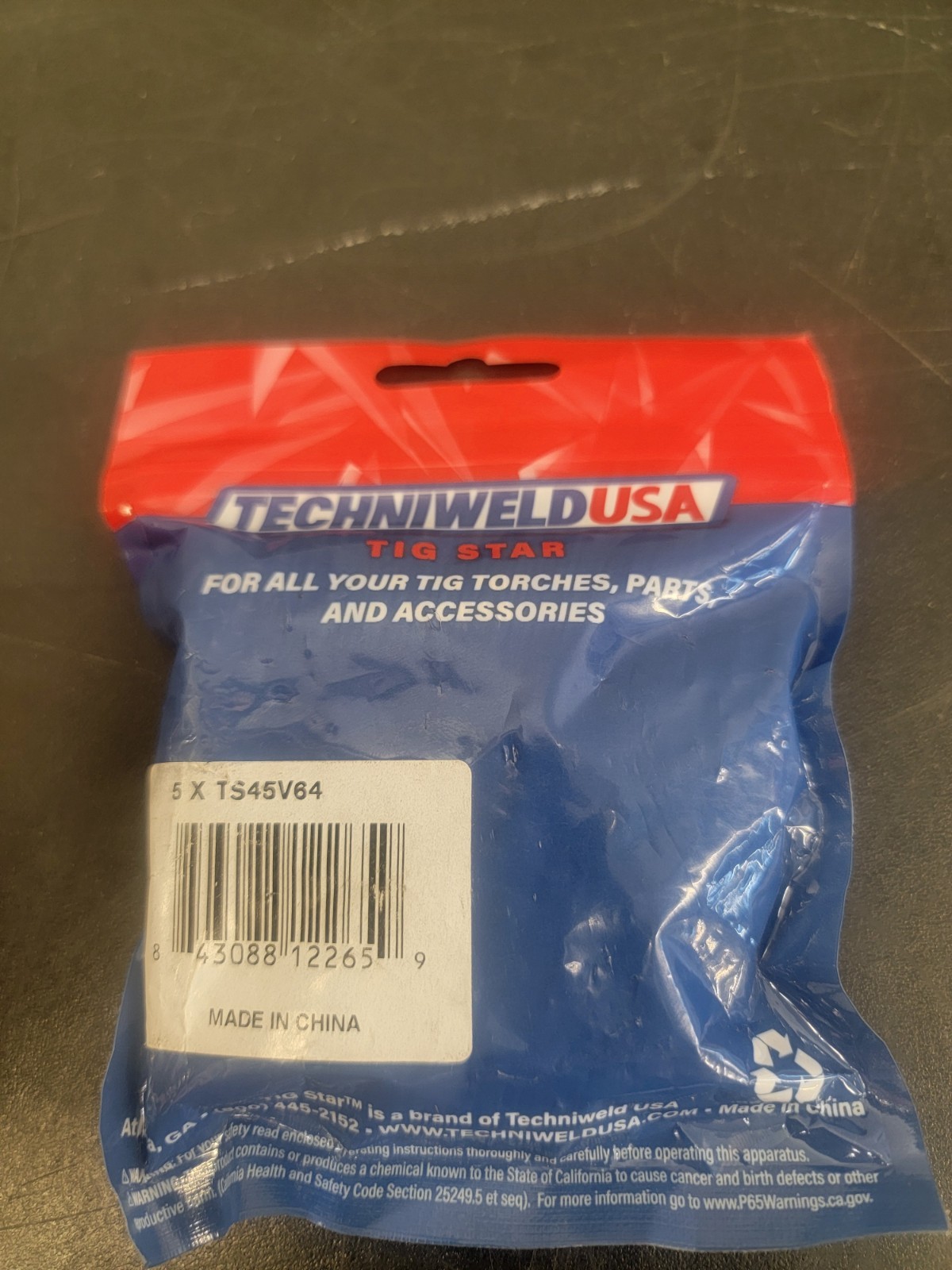 LOT OF 2 Tig Star Gas Lens TS45V64 (Bag Of 5) TOTAL 10 PCS.