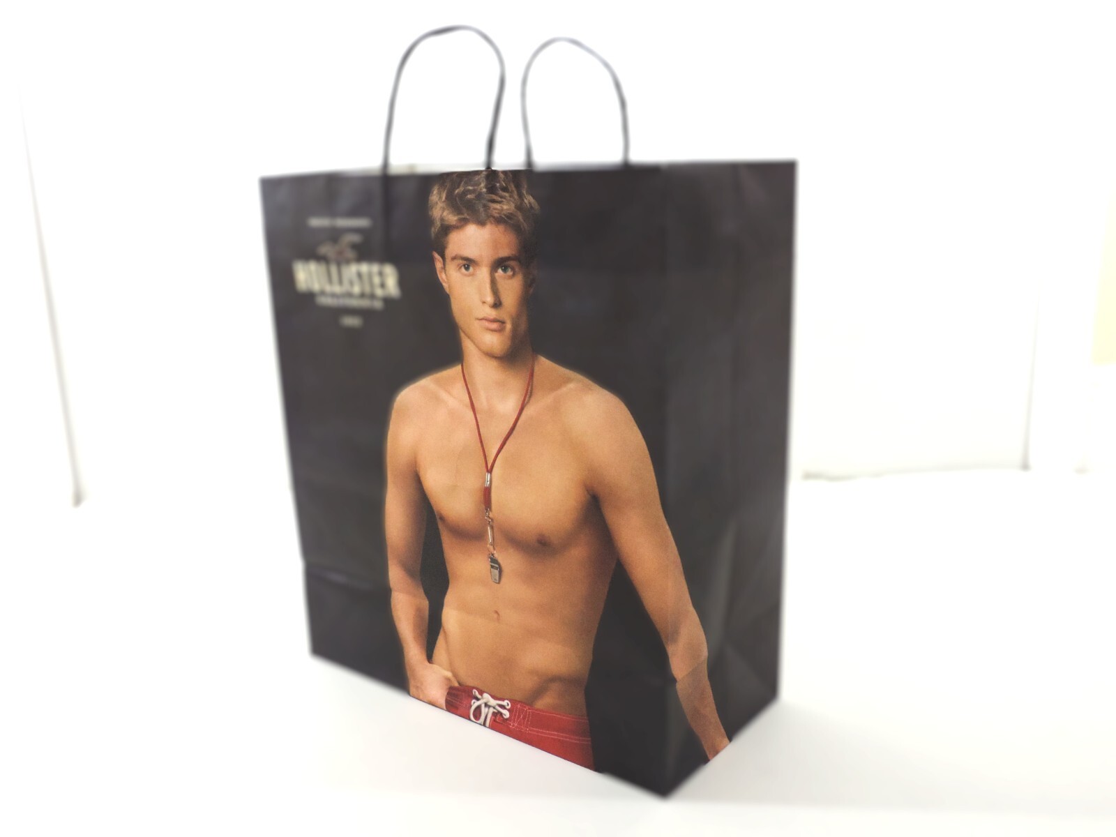 HOLLISTER LOT OF 6 LARGE PAPER BAG,PRE-OWNER, BY ABERCROMBIE COLLECTORS BAGS