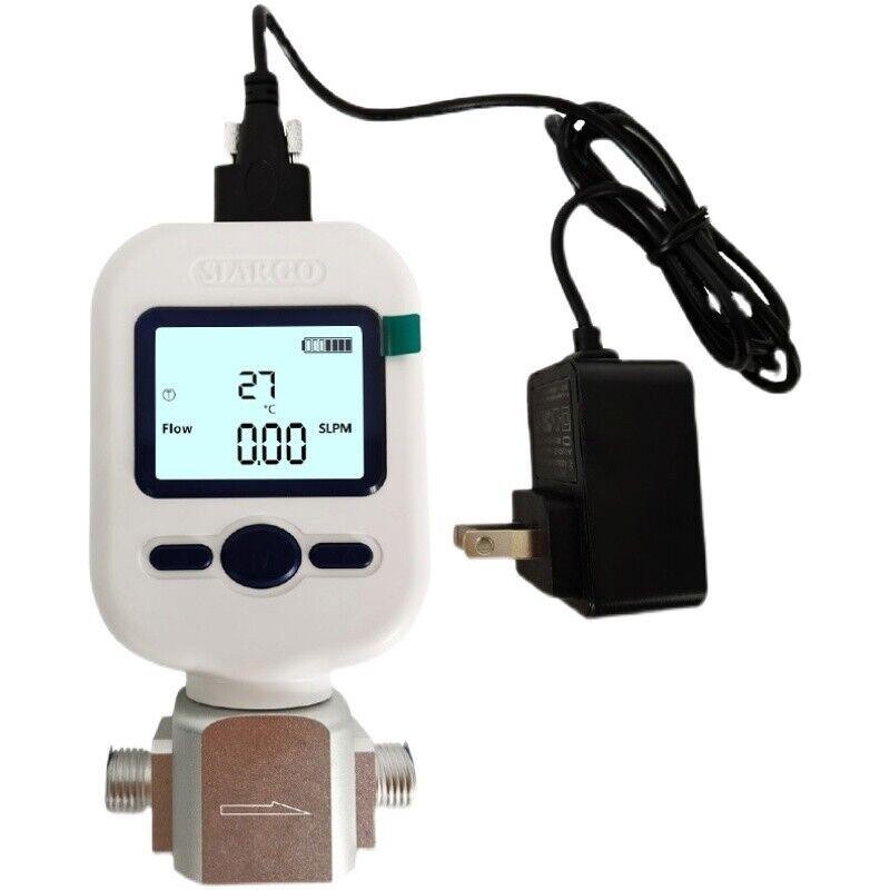 MF5706 Gas Flow Meter 20L/Min Digital Gas Mass Air Nitrogen Oxygen Flow Meter