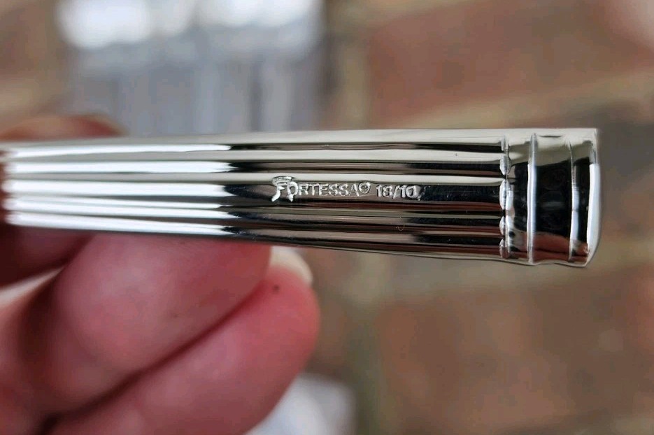 12 Pc Fortessa Doria 6″ 18/10 Stainless Steel Extra Heavy Weight Teaspoon, NEW!!