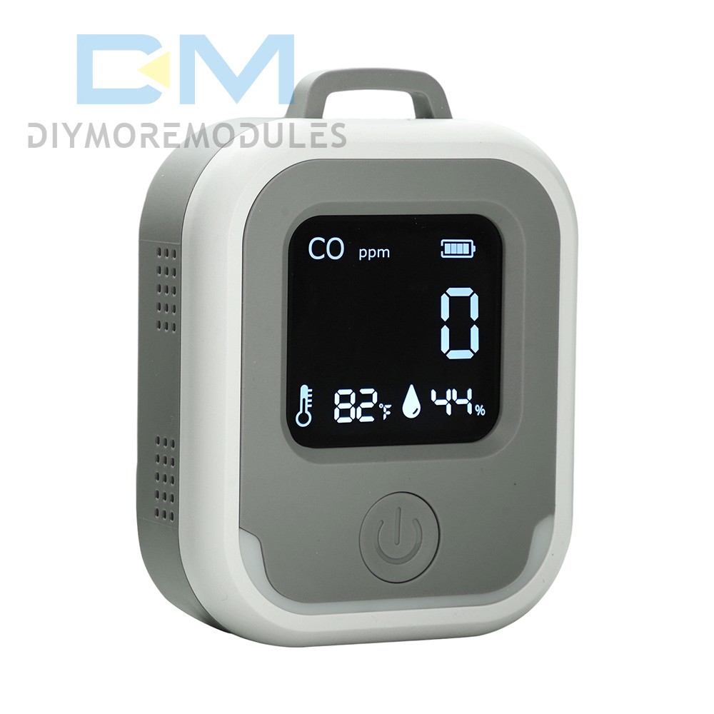 Air Quality Monitor 3-in-1 Carbon Monoxide Detector Temperature Humidity Alarm