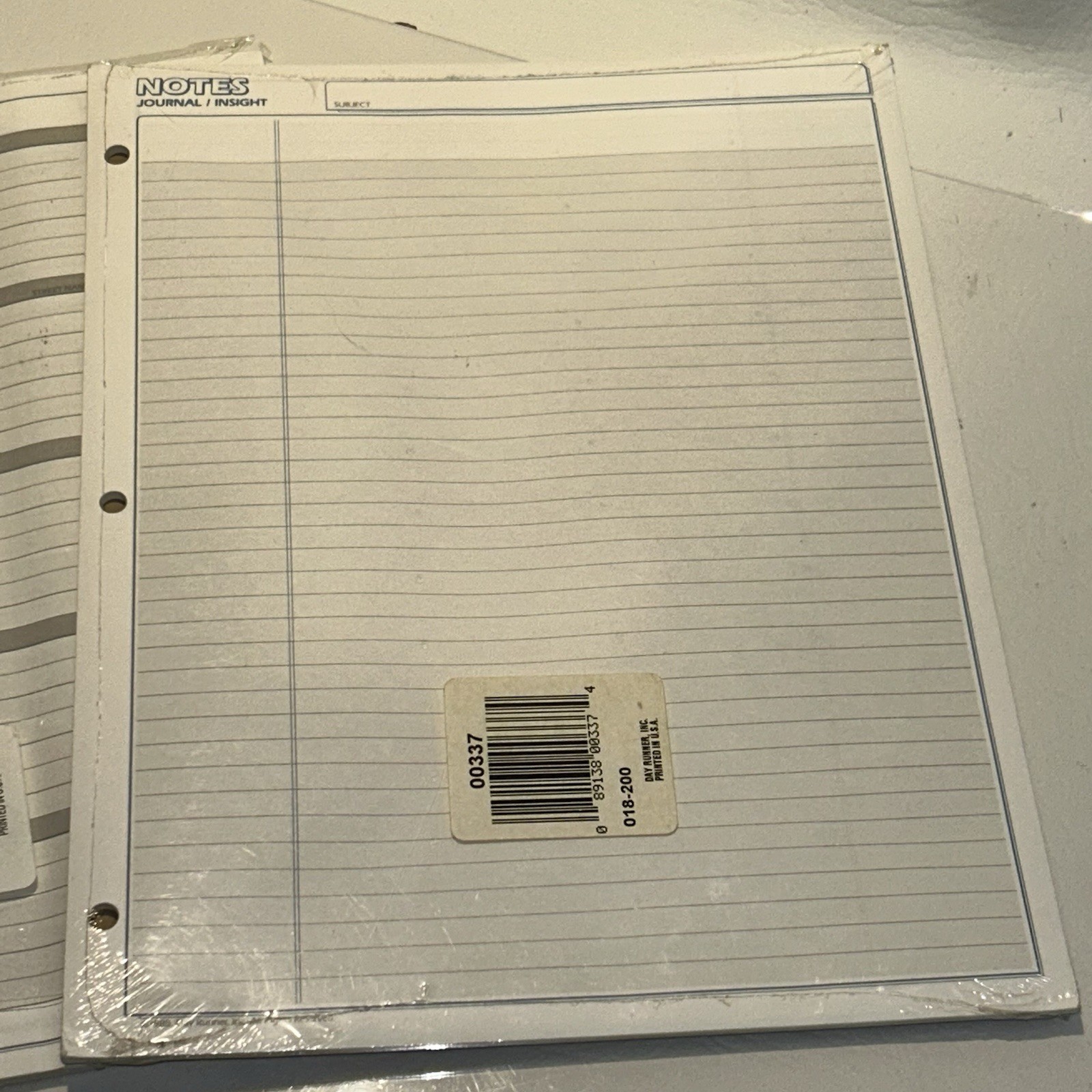 Day Runner Project Outline & Notes 5 1/2 x 8 1/2 Refill/7 Ring Binders New 2 Pks