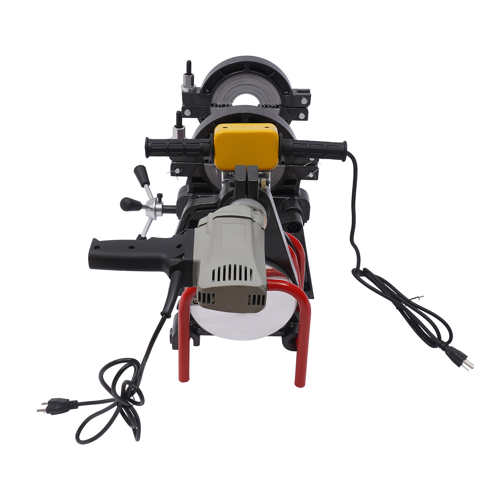 Pipe Fusion Welder 2 Clamps 63-200MM Manual PP PE HDPE Pipe Welding Machine 110V