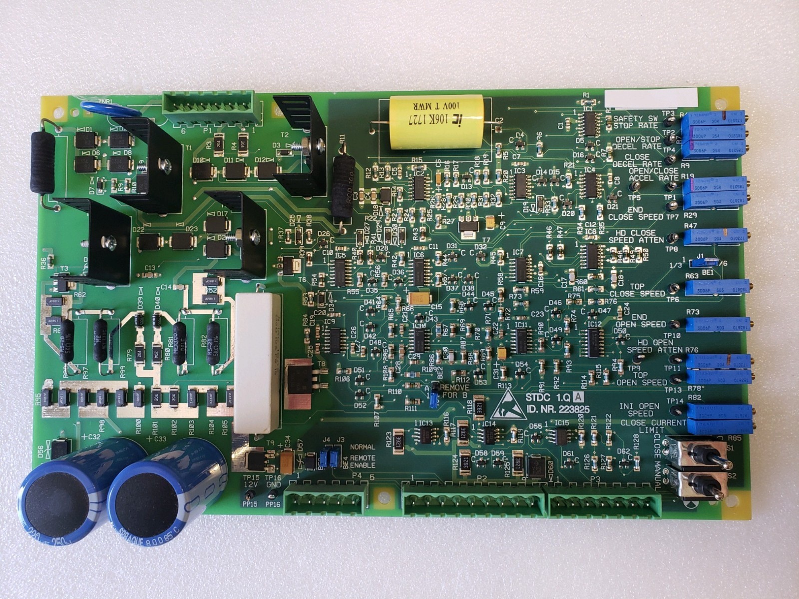 NEW SCHINDLER ELEVATOR BOARD # 223825/ # 7029D81G01/ STDC 1.Q / TDCB