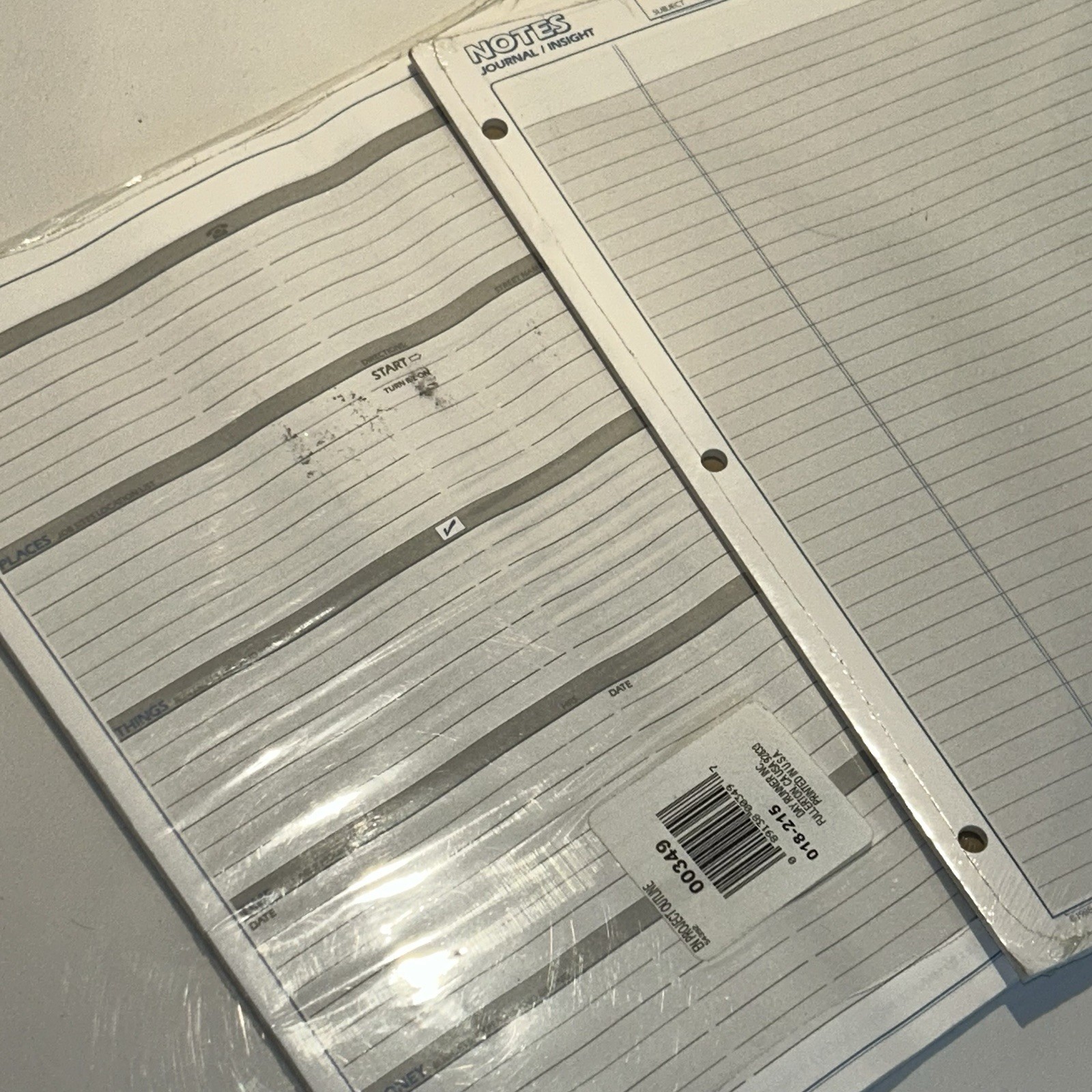 Day Runner Project Outline & Notes 5 1/2 x 8 1/2 Refill/7 Ring Binders New 2 Pks