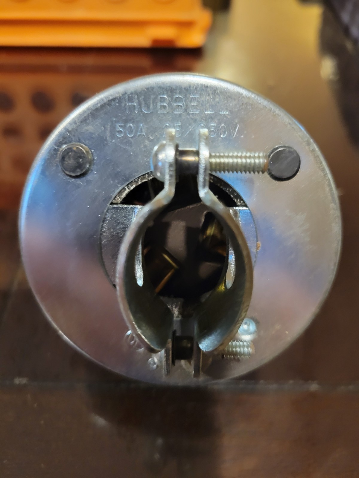 Vintage Hubbell 7513 3 Wire 50 Amp 125/250 V Ac Or DC Plug