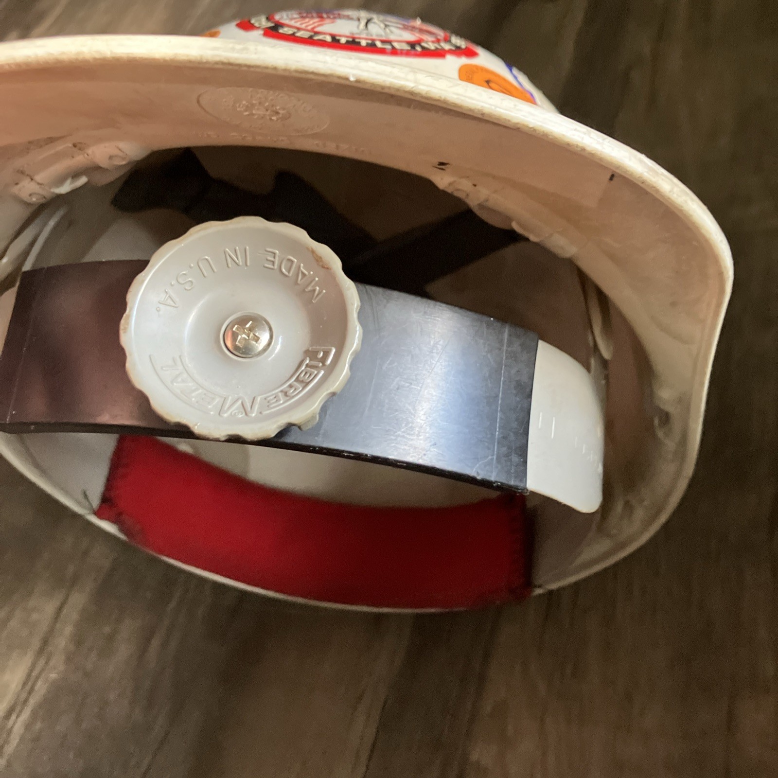Lot 2 Vintage Fibre-Metal Hard Hats White Class E & G Seattle Ironworker Union