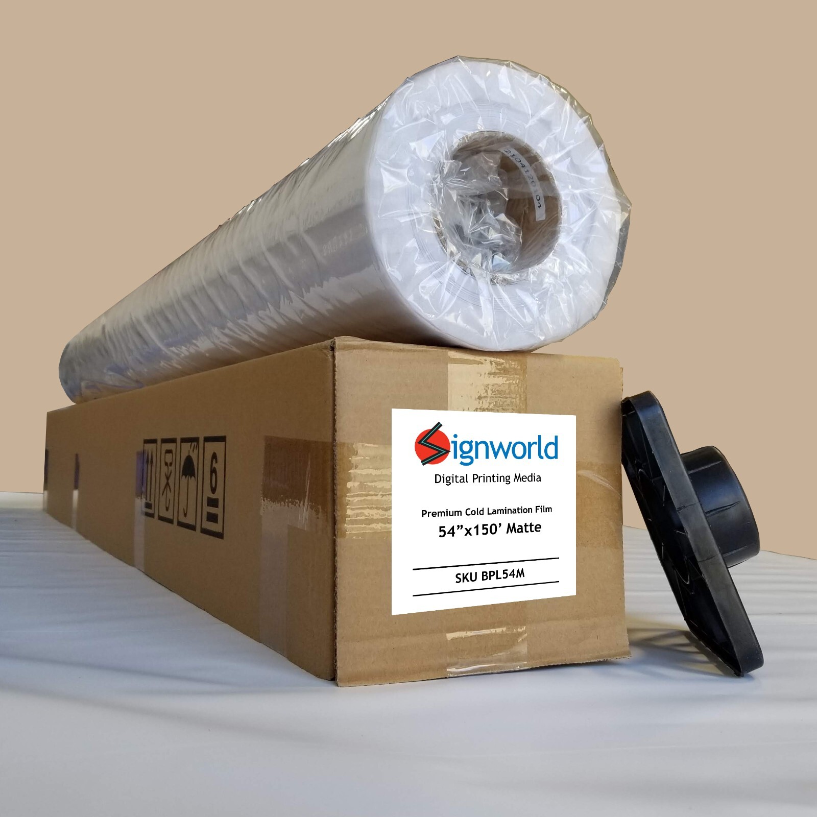 54″ x 150ft Premium Cold Lamination film matte 2.75 mil vinyl adhesive
