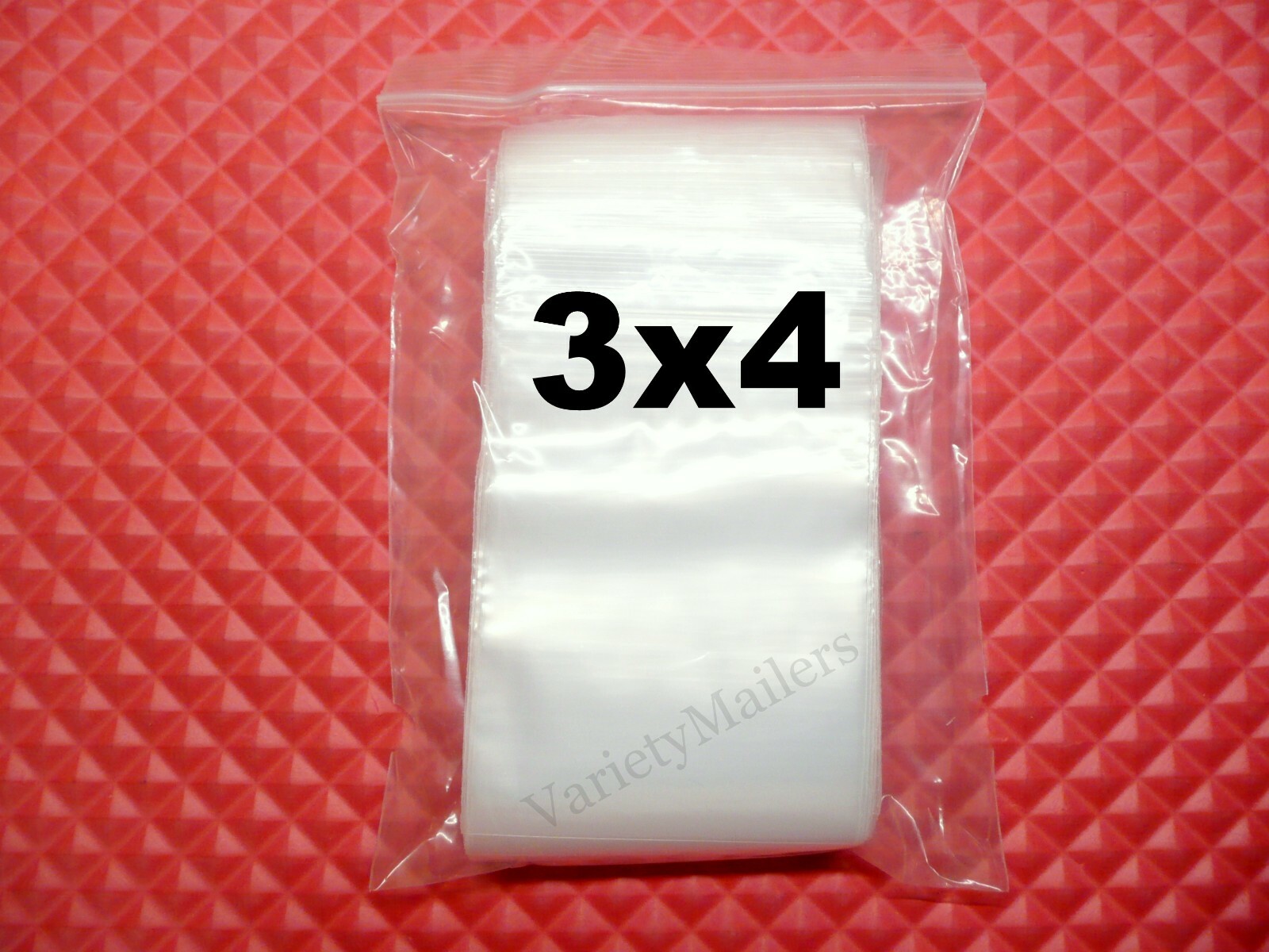 300 Reclosable Plastic Zip-Top Bag Assortment ~ 2×3 3×4 4×4 Resealable Baggies