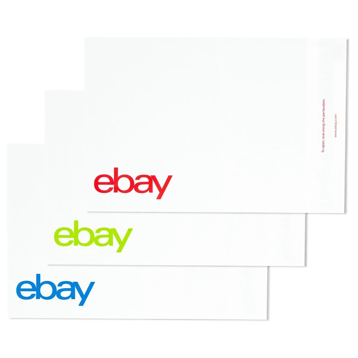 24 New eBay-Branded Polymailer red blue green 9″ x 11.5″ (No Padding) 1d