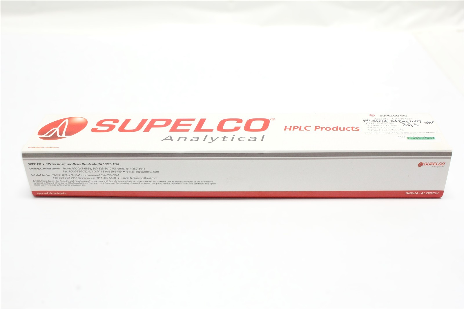 NEW Supelco Nucleosil 5um C18 LC Column 250×4.6mm Z226181