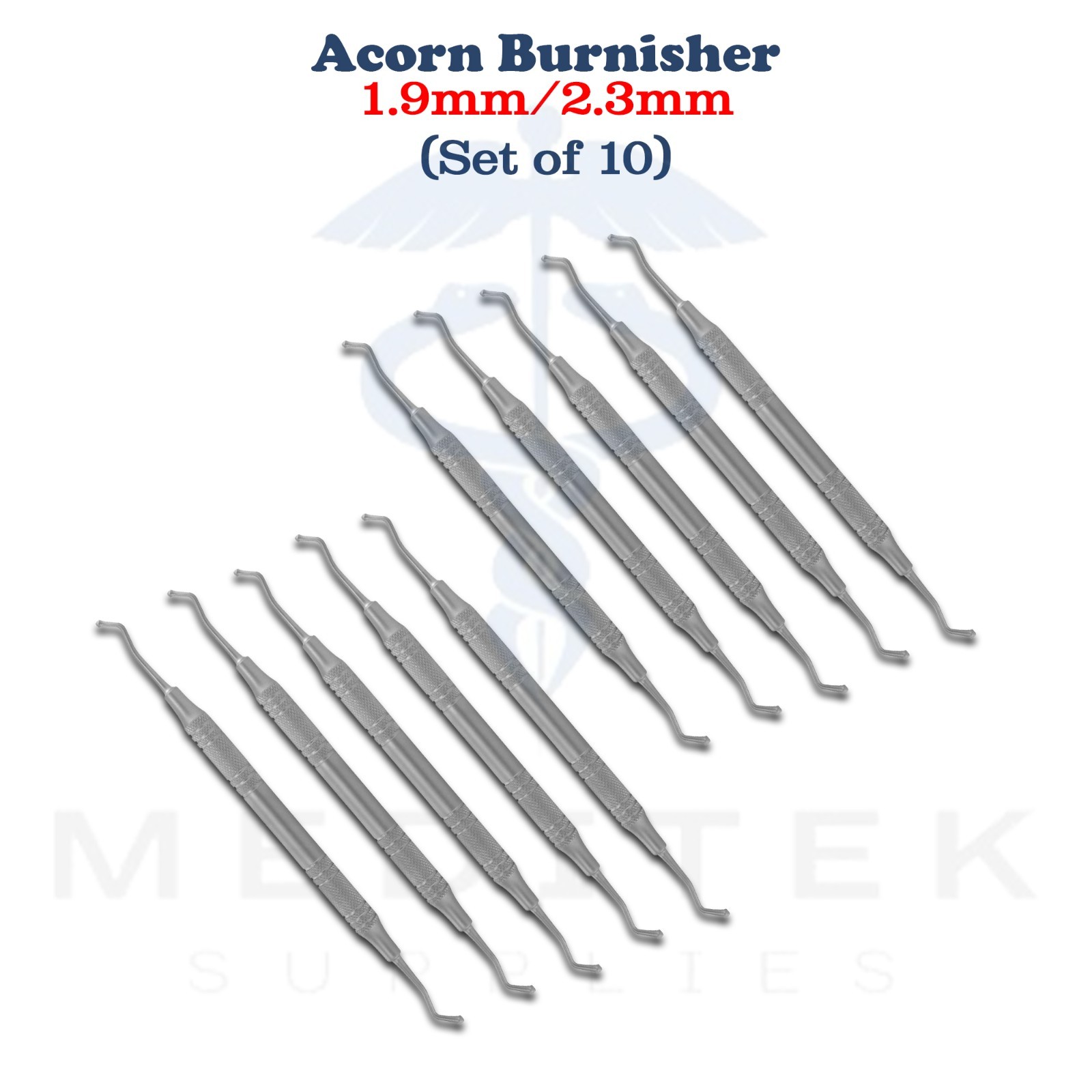 Acorn Double End #21 Dental Burnisher 1.9/2.3 mm Dental Instrument