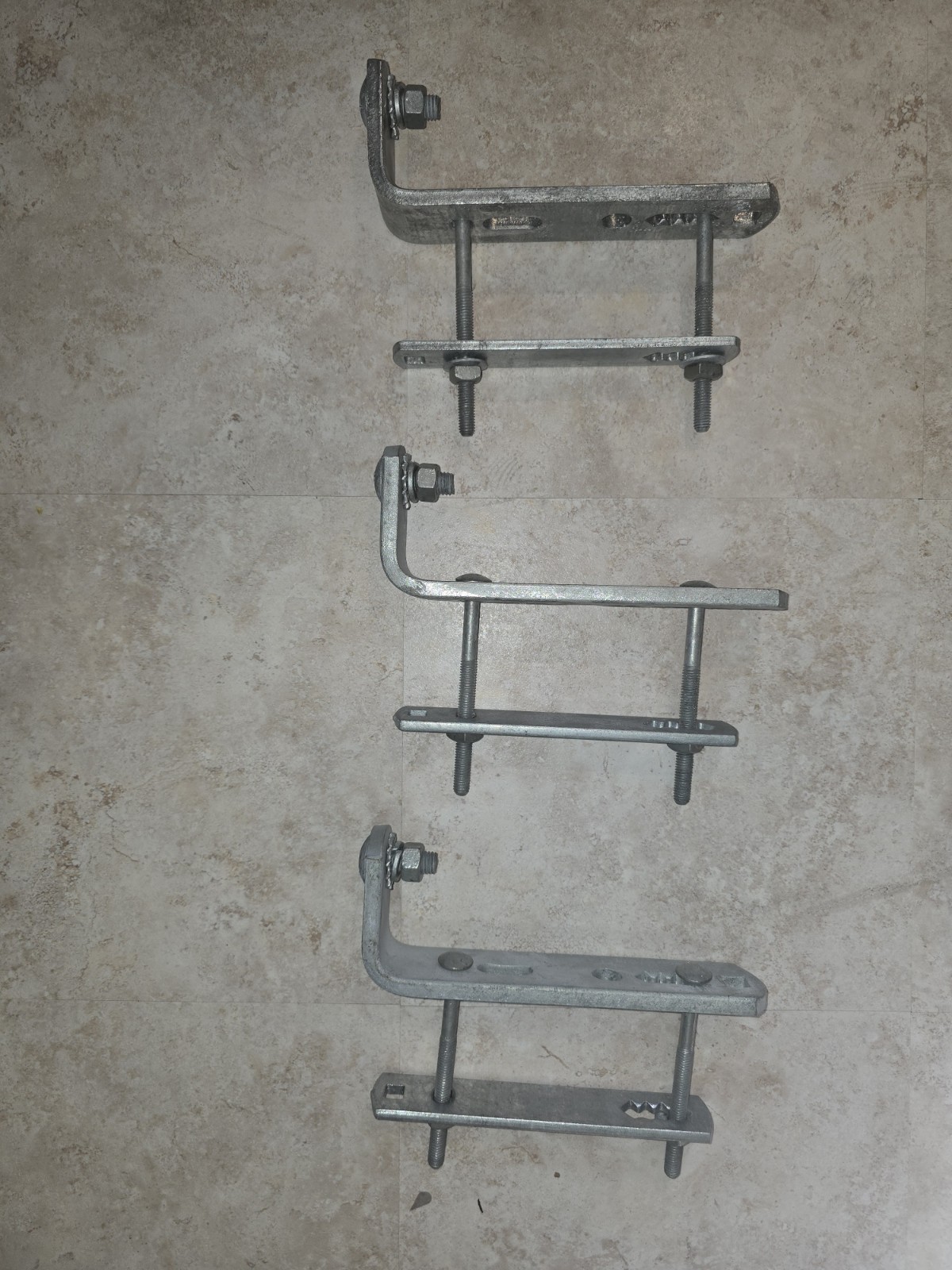 (Lot of 3) New Crossarm Cutout / Arrester Bracket Mount Kit