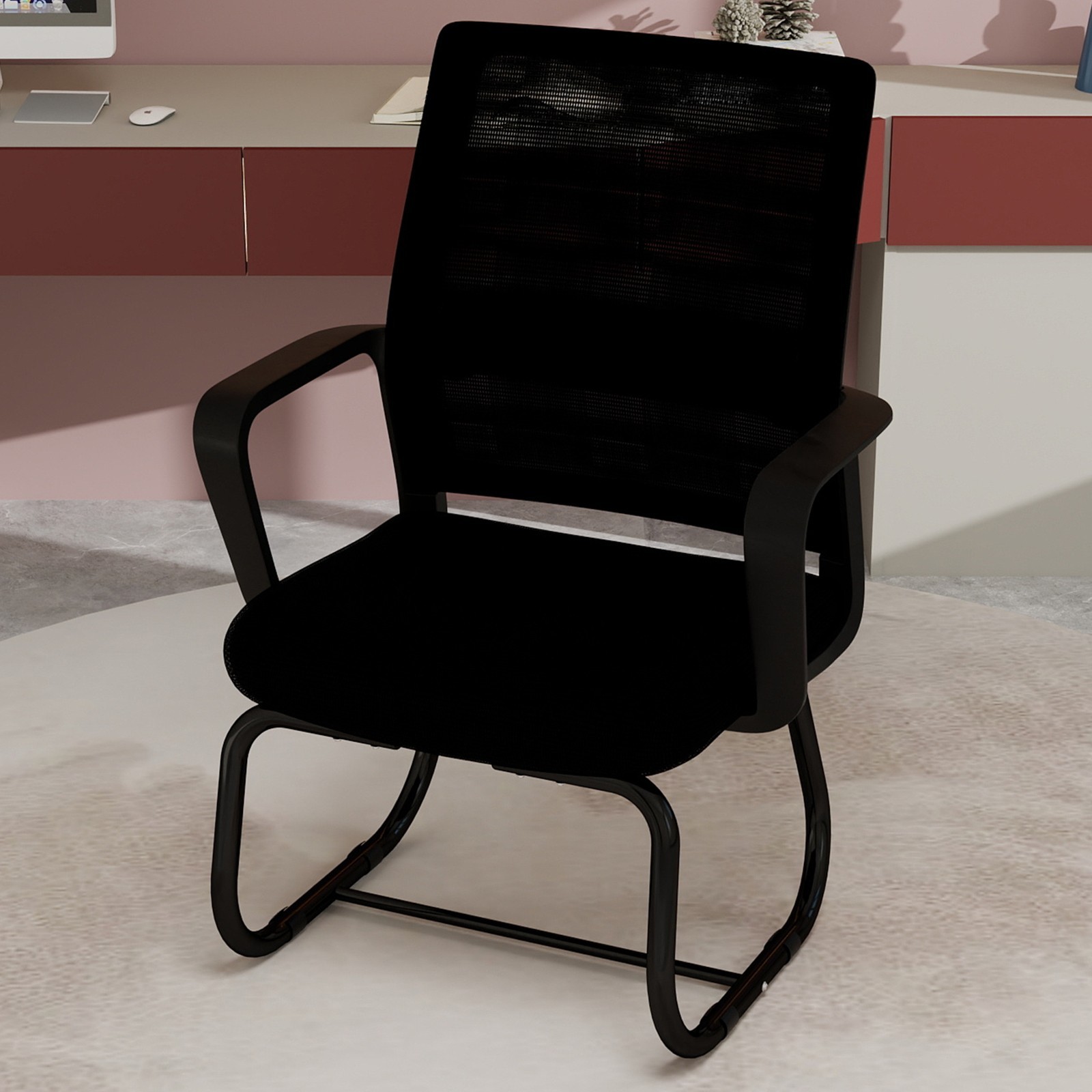 Minimalist Modern Office Chair Metal Frame Home & Office Use Multiple Colors