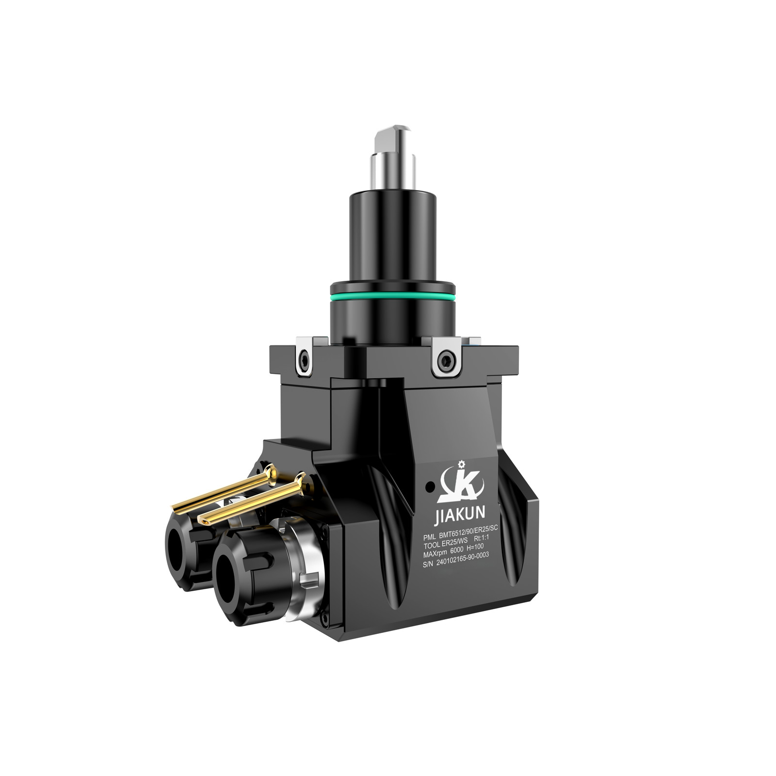 BMT Series 12Station 0-90° Dual-Output Live Tool Holder for CNC Turn-Mill Turret