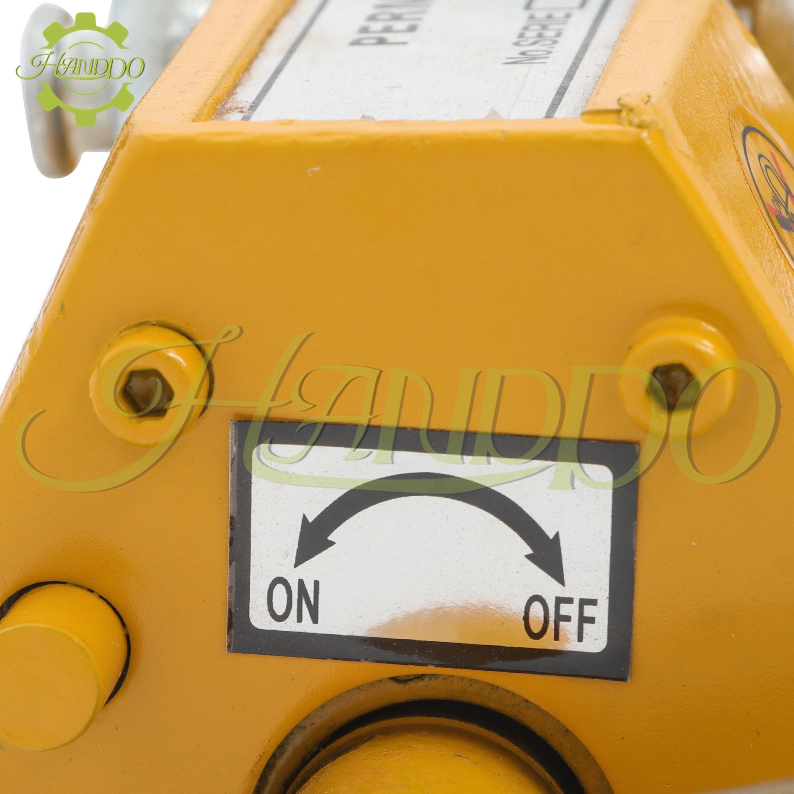 Permanent Magnetic Lifter Lifting Magnet 440 lbs/200 kg 2.5 Safety Factor Yellow