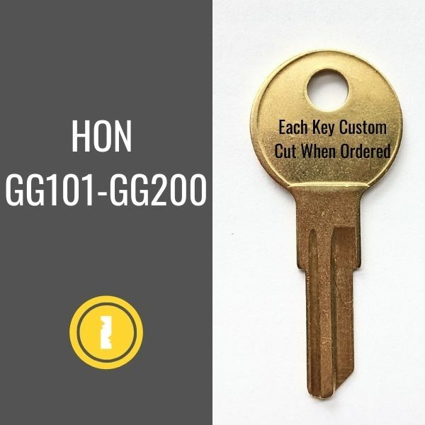 Replacement HON File Cabinet Key – Series GG101 – GG200 – Buy 1, Get 1 50% off