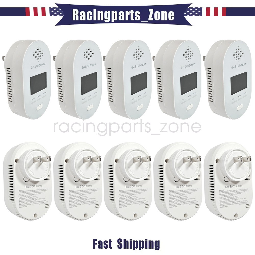 Set of 10 Digital Gas Leak Detector Alarm Sensor Propane Butane Methane Catch