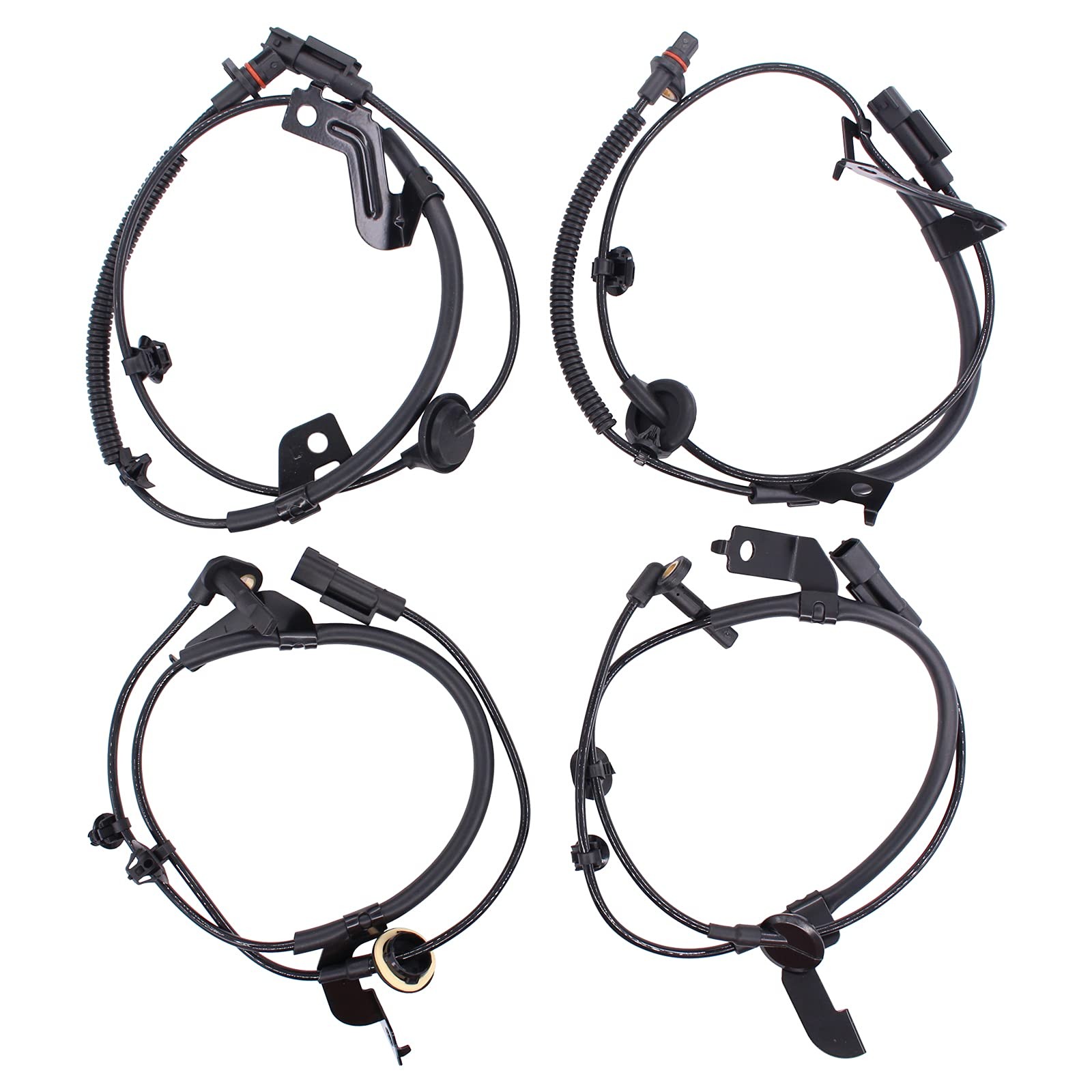 NewYall 4pcs Front Rear Left Right ABS Wheel Speed Sensor