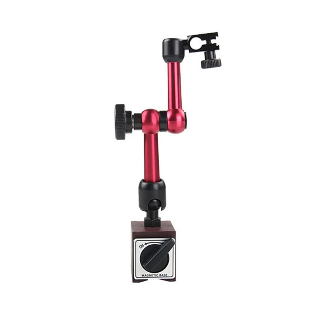 Oudtinx Red Adjustable Magnetic Base Holder for Digital Dial Indicator red