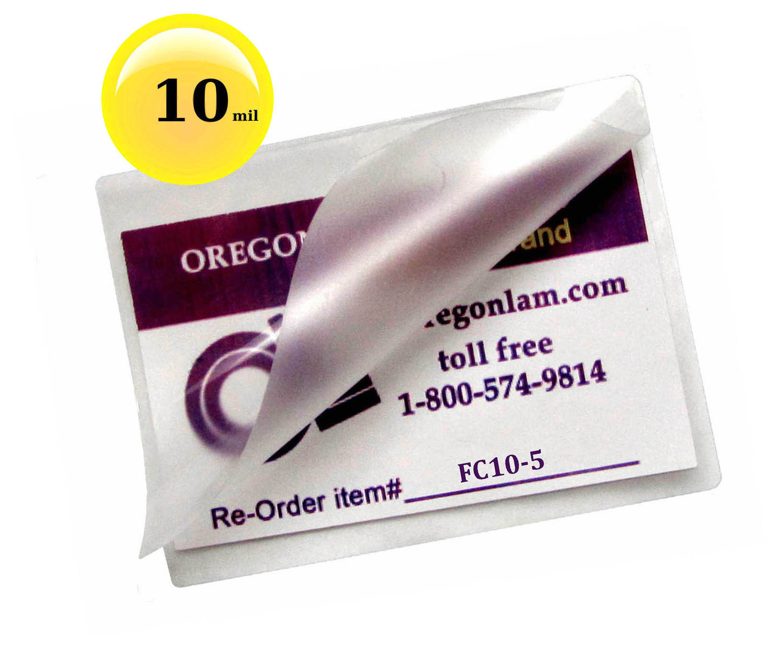 500/pack Hot 10 Mil File Card Laminating Pouches 3-1/2 x 5-1/2 Clear 3.5 x 5.5