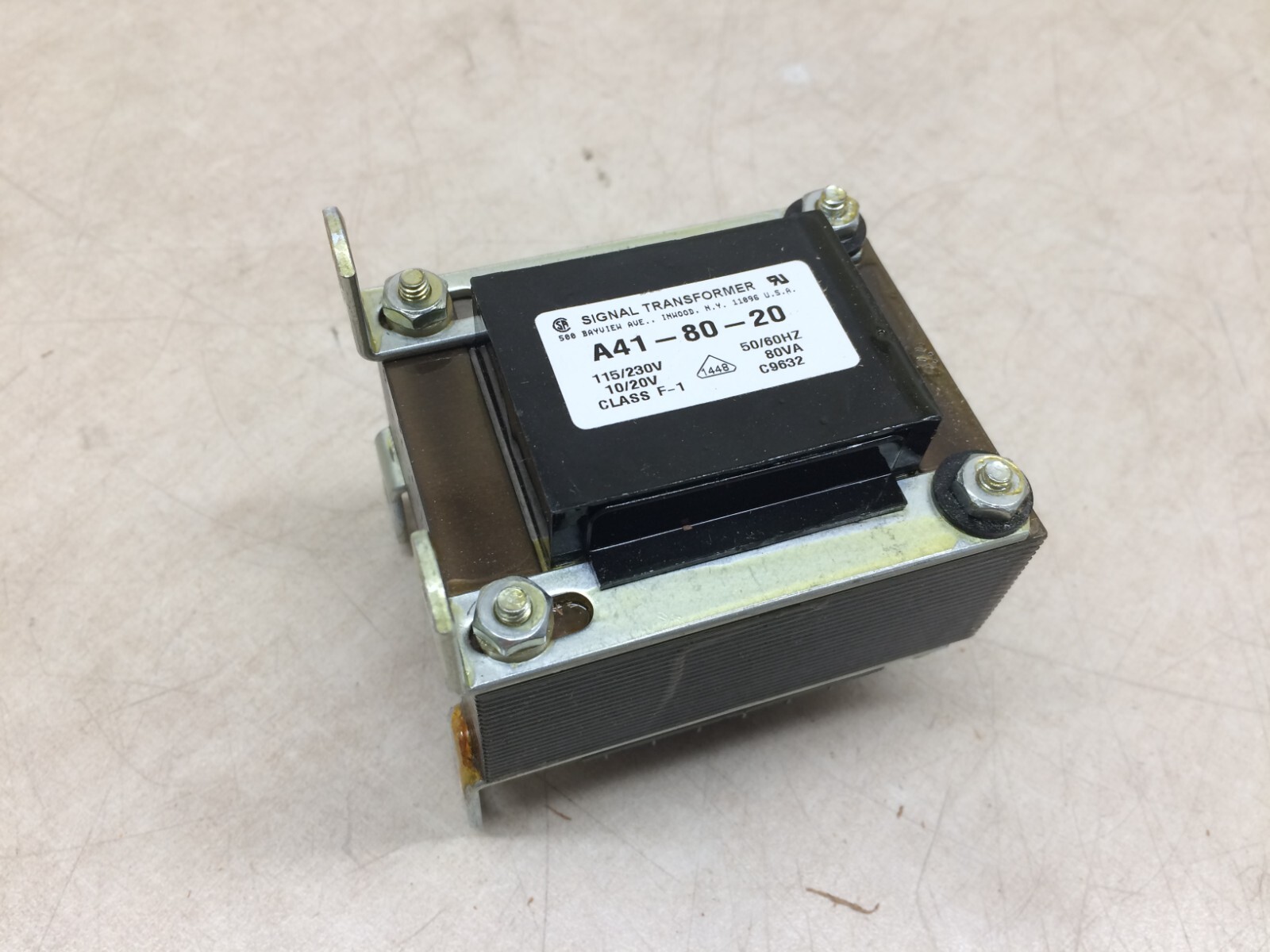 Signal Transformer A41-80-20 115/230V 10/20V 50/60Hz 80VA C9632 Bel A41 Series